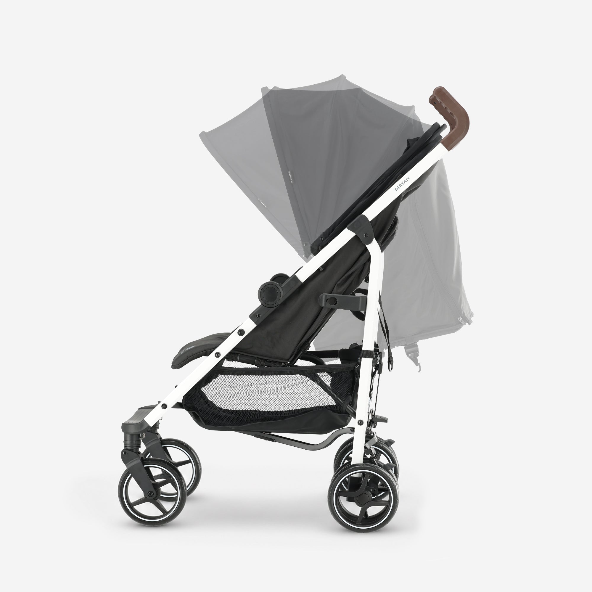 Bobbie Paraplu Buggy tot 22 kg - Wit Frame/Zwart