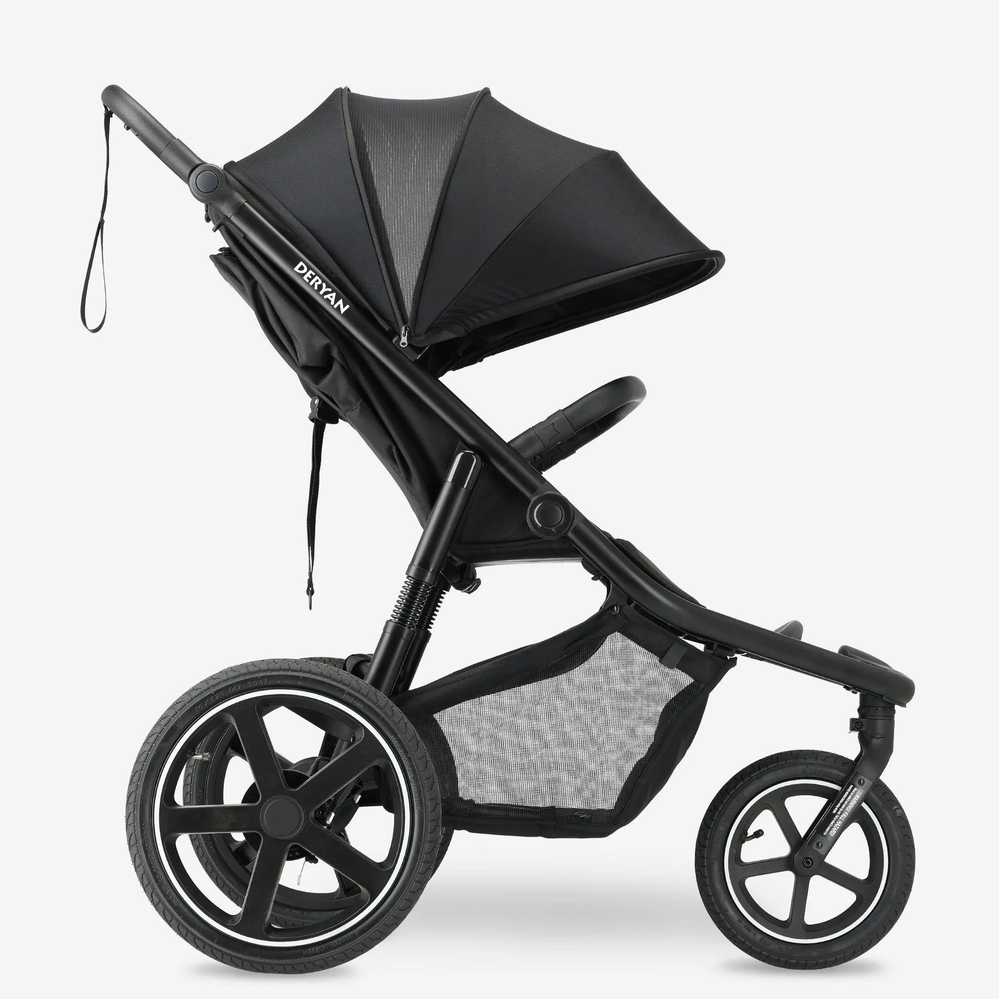 DERYAN Bolt Running Stroller Black Stylisch und funktional fur aktive Eltern