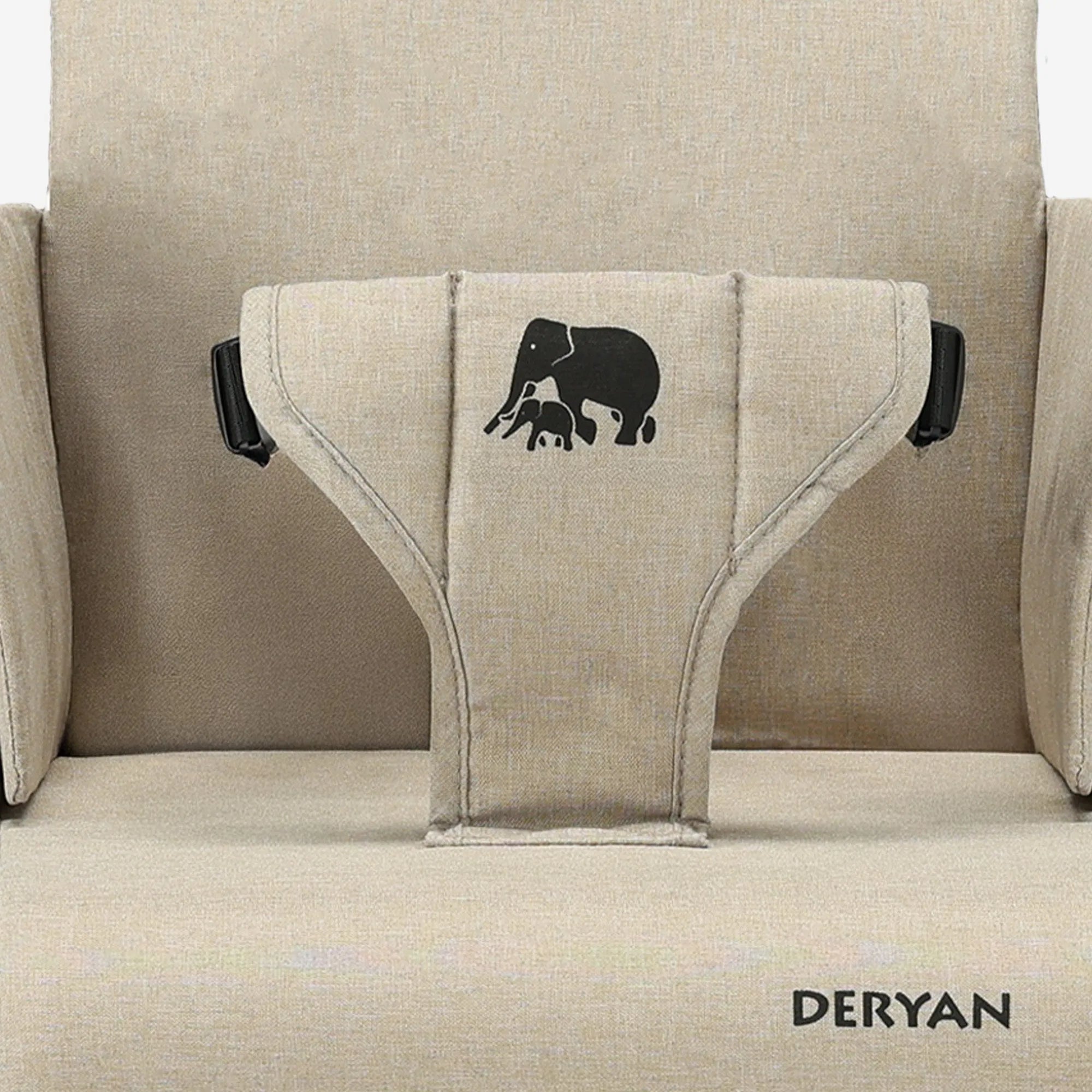 Travel Booster Stoelverhoger - Inclusief bevestigingsriem Nougat