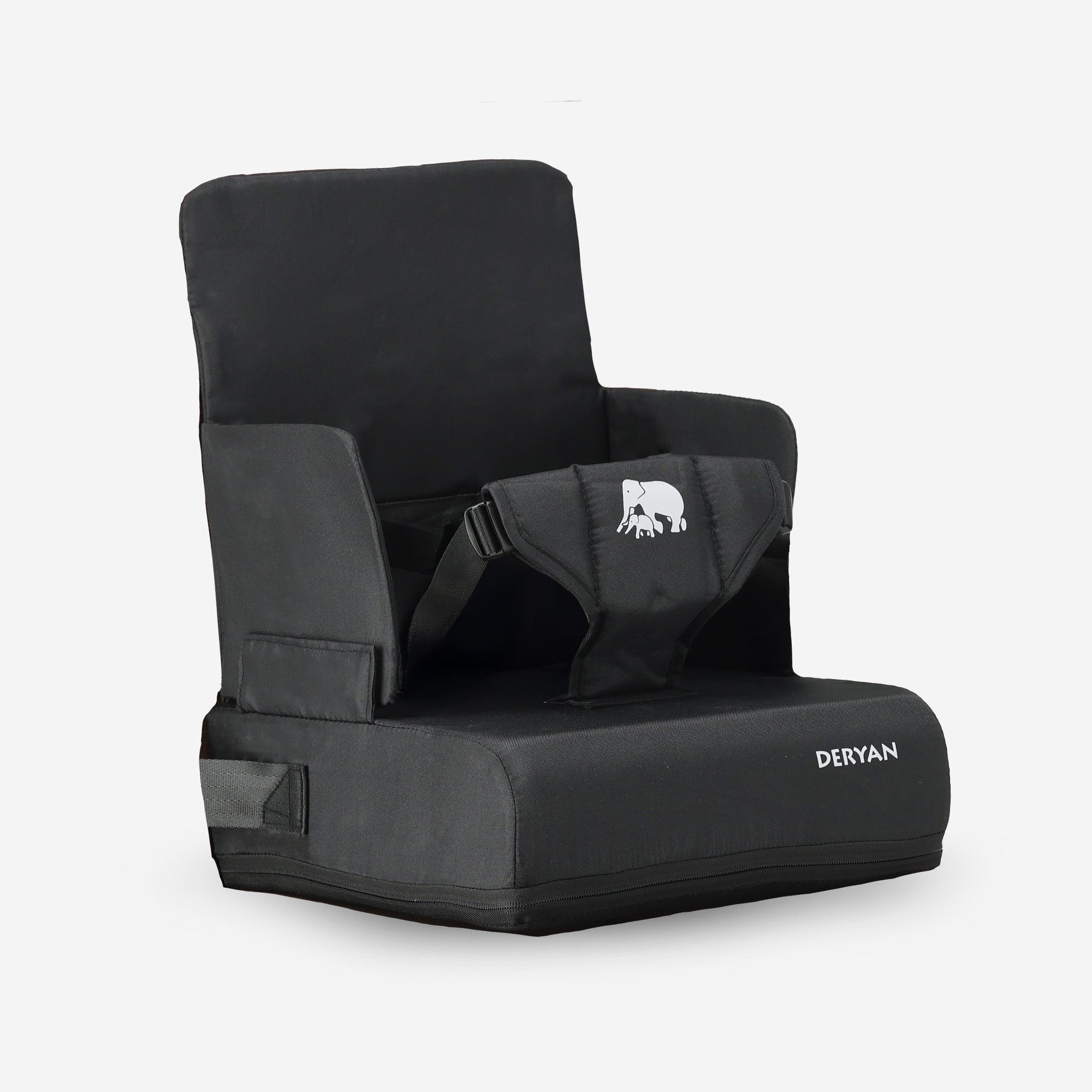 Travel Booster Seat Booster - Includes attachment strap Black