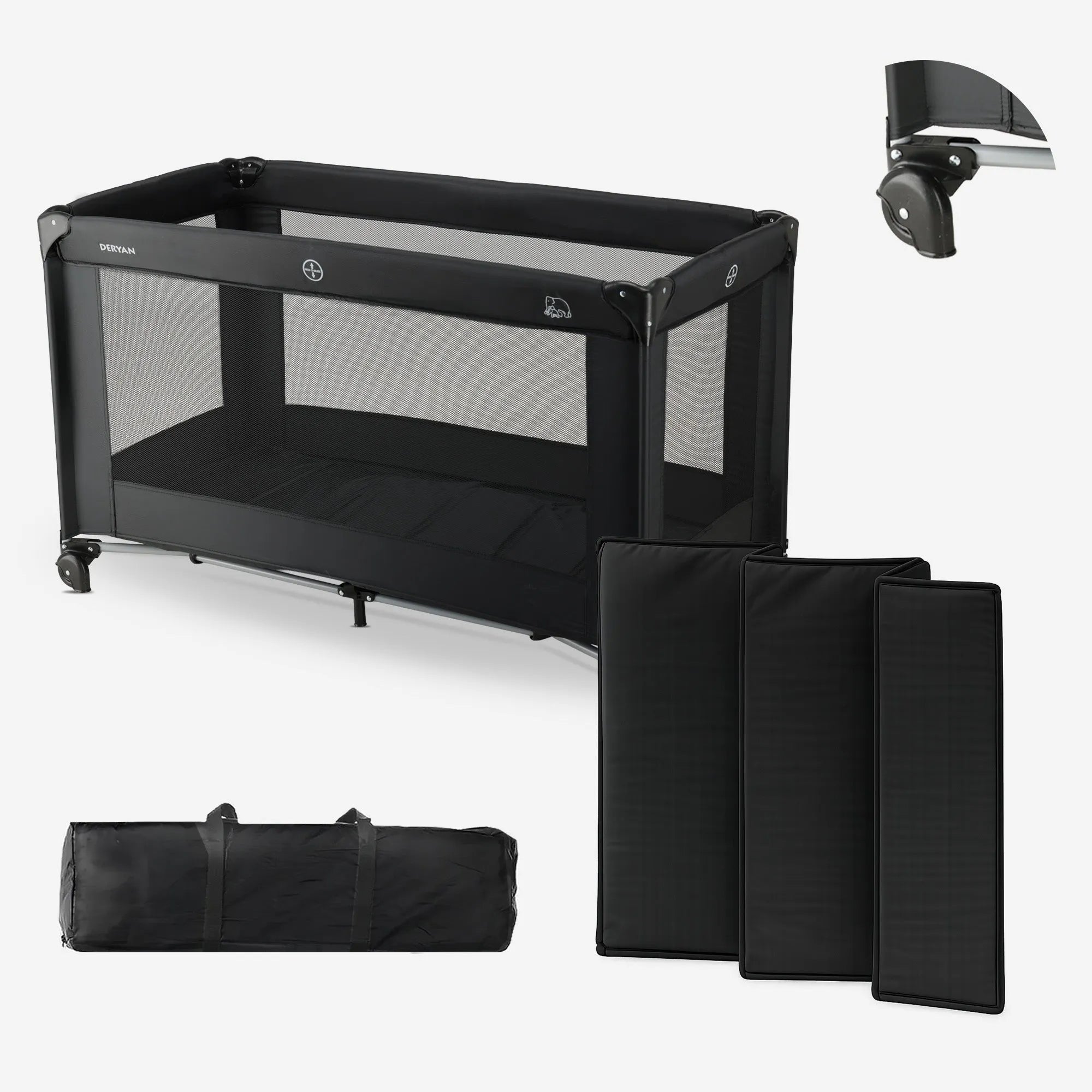 Lettino da campeggio Believer Black