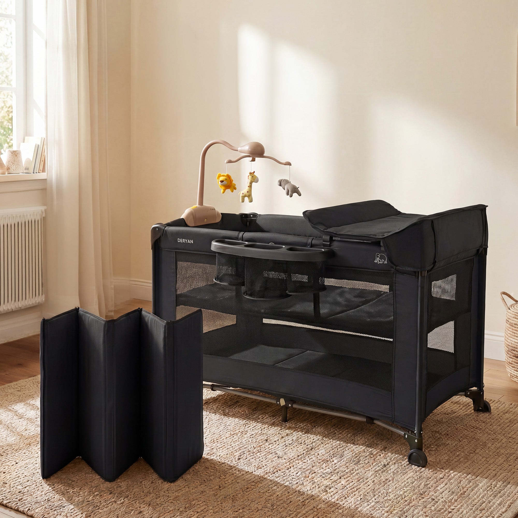 Believer Luxury Camping Bed - Includes Raised Base - Black
