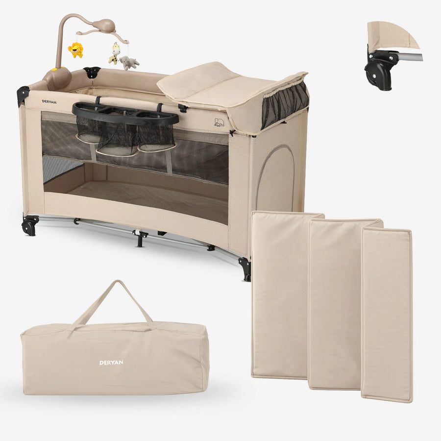 Believer Luxe Campingbett – inklusive Bodenverhöher – Nougat