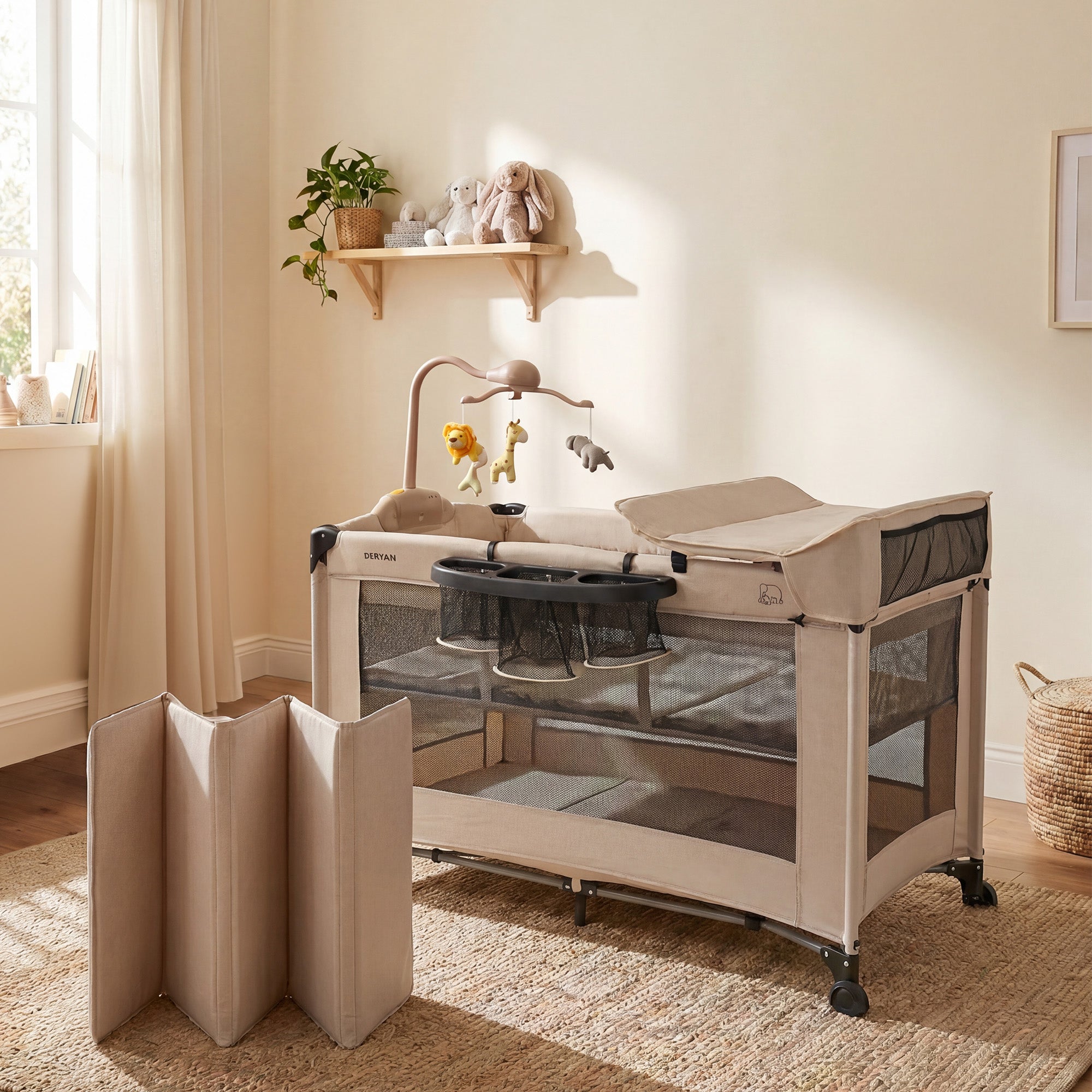 Believer Luxury Camping Bed - Includes Raised Base - Nougat