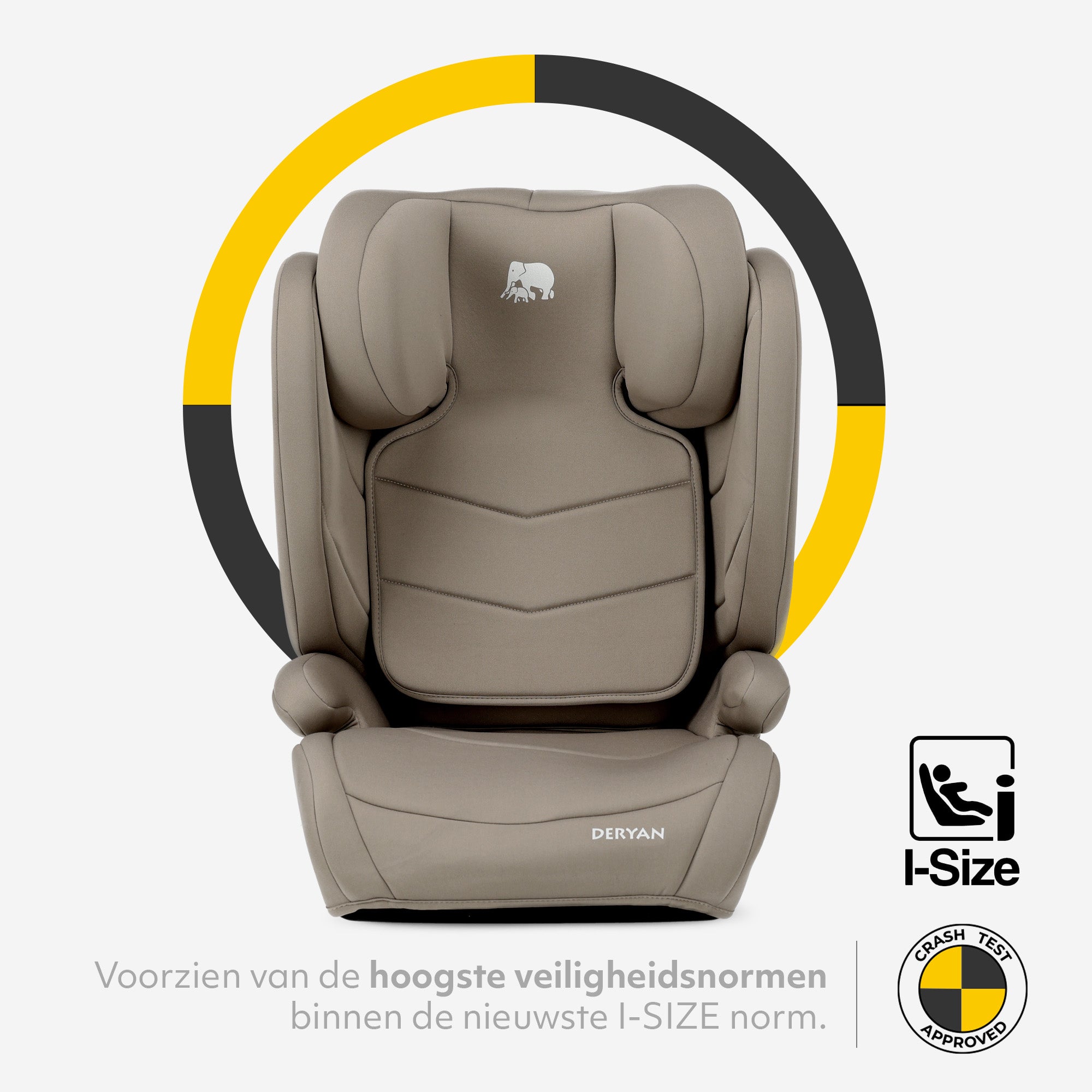 Seggiolino auto Charlie Luxe i-Size/Isofix Da 3,5 anni a circa 12 anni - 100-150 cm - Truffle Sand