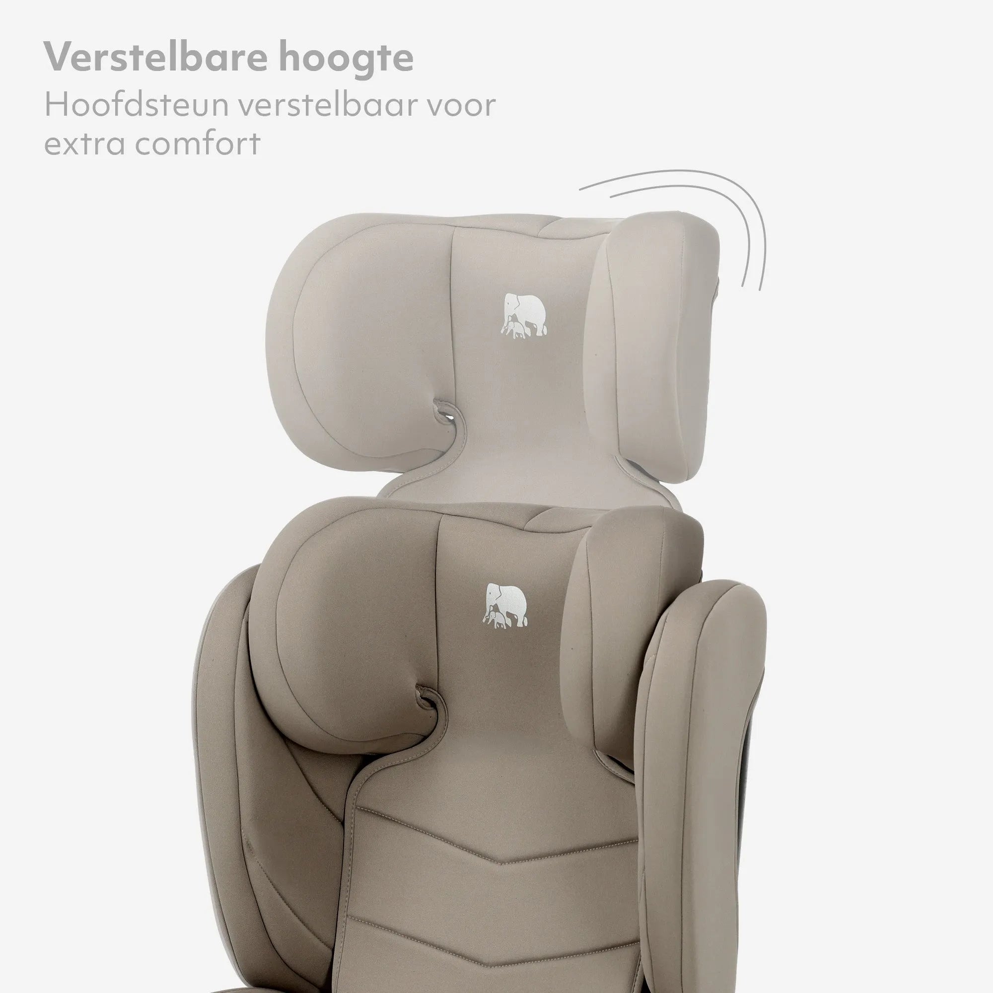 Charlie Luxe i-Size/isofix Autostoel Vanaf 3,5 jaar tot ca. 12 jaar - 100-150 cm - Truffle Sand