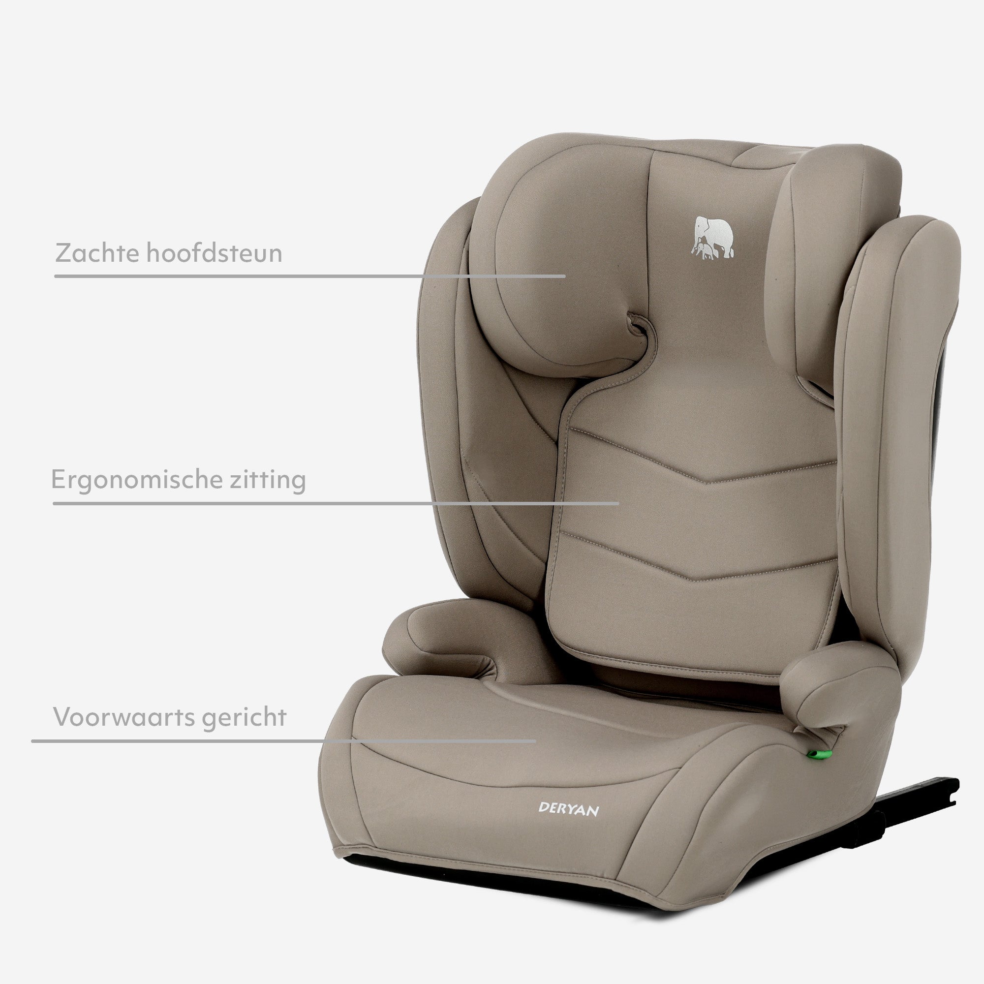 Seggiolino auto Charlie Luxe i-Size/Isofix Da 3,5 anni a circa 12 anni - 100-150 cm - Truffle Sand