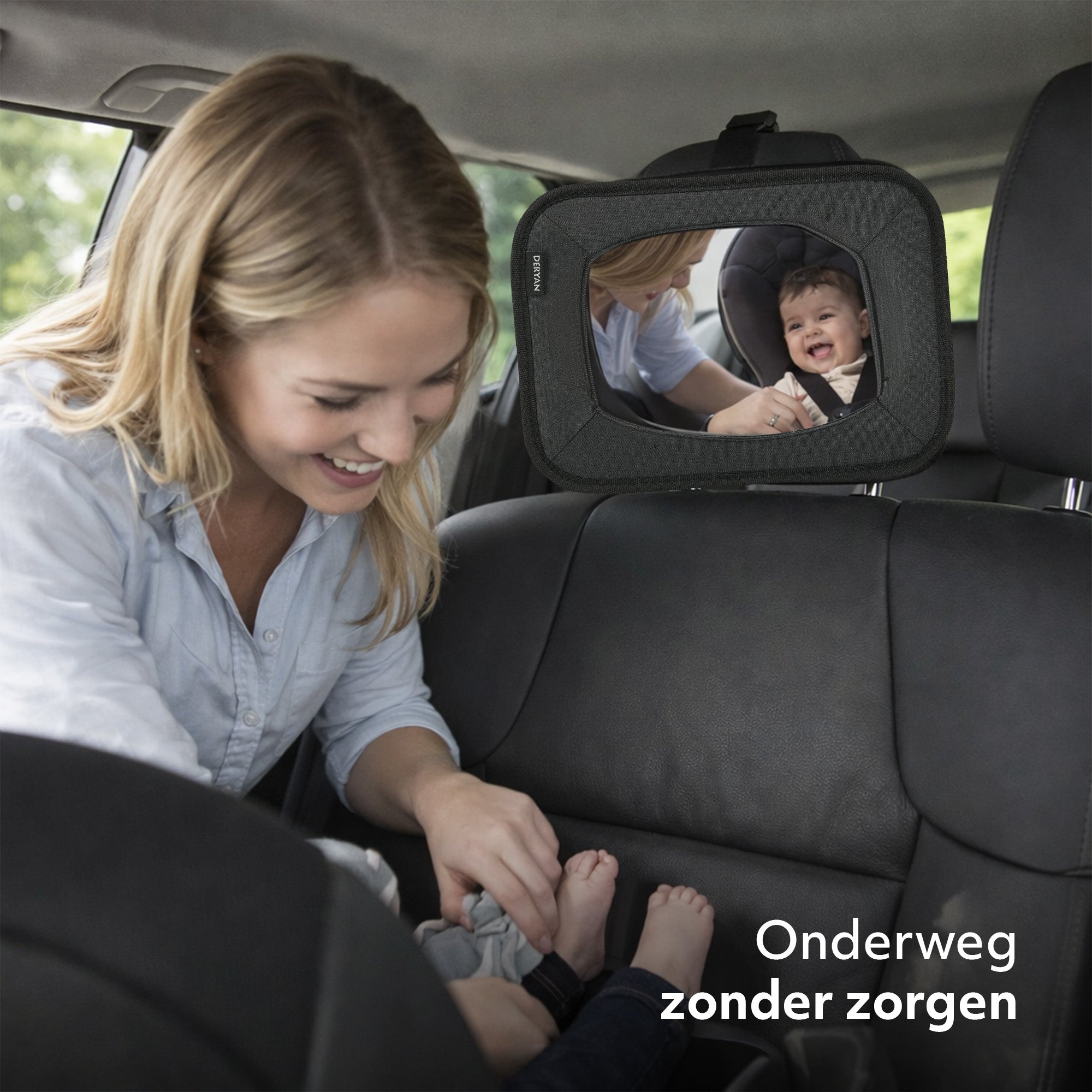 Baby Autospiegel Zwart