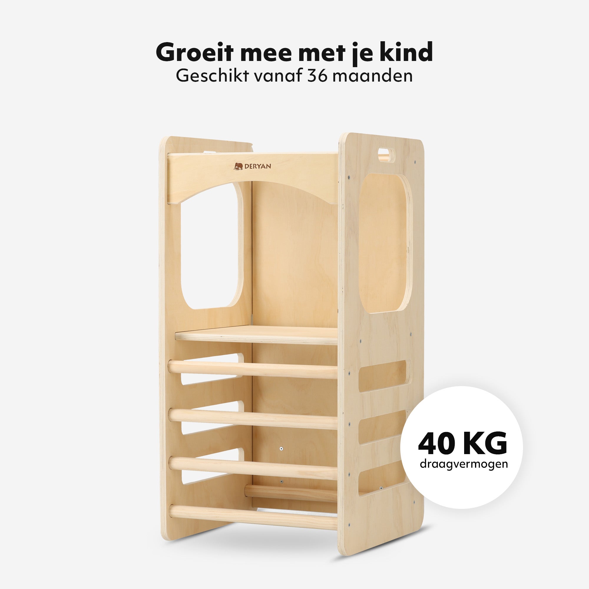 Luxury 4-in-1 Learning Tower - Climbing Tower with Slide and Chalkboard