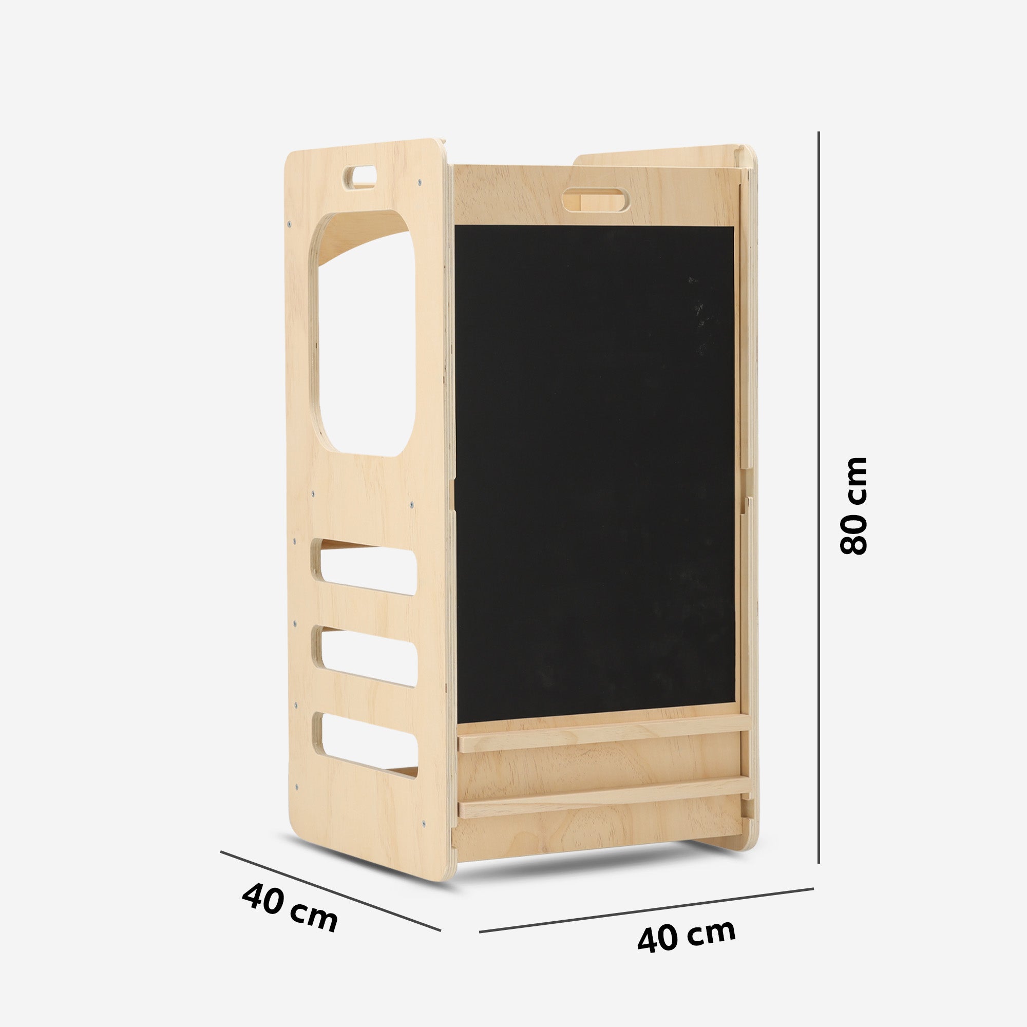 Luxury 4-in-1 Learning Tower - Climbing Tower with Slide and Chalkboard