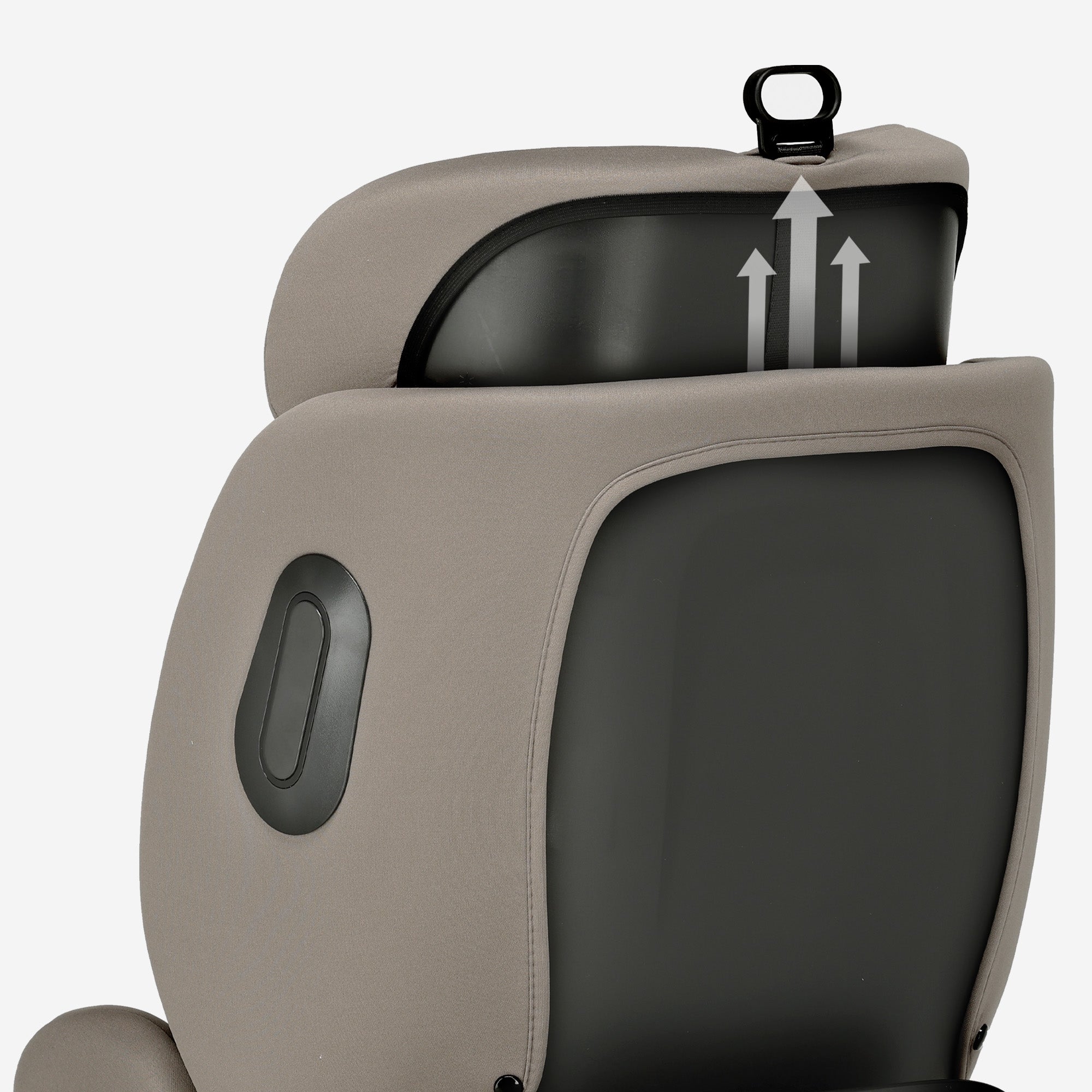 Carly Luxe i-Size Car Seat - 0-36 kg - Isofix + support leg - 360° rotatable - Truffle Sand