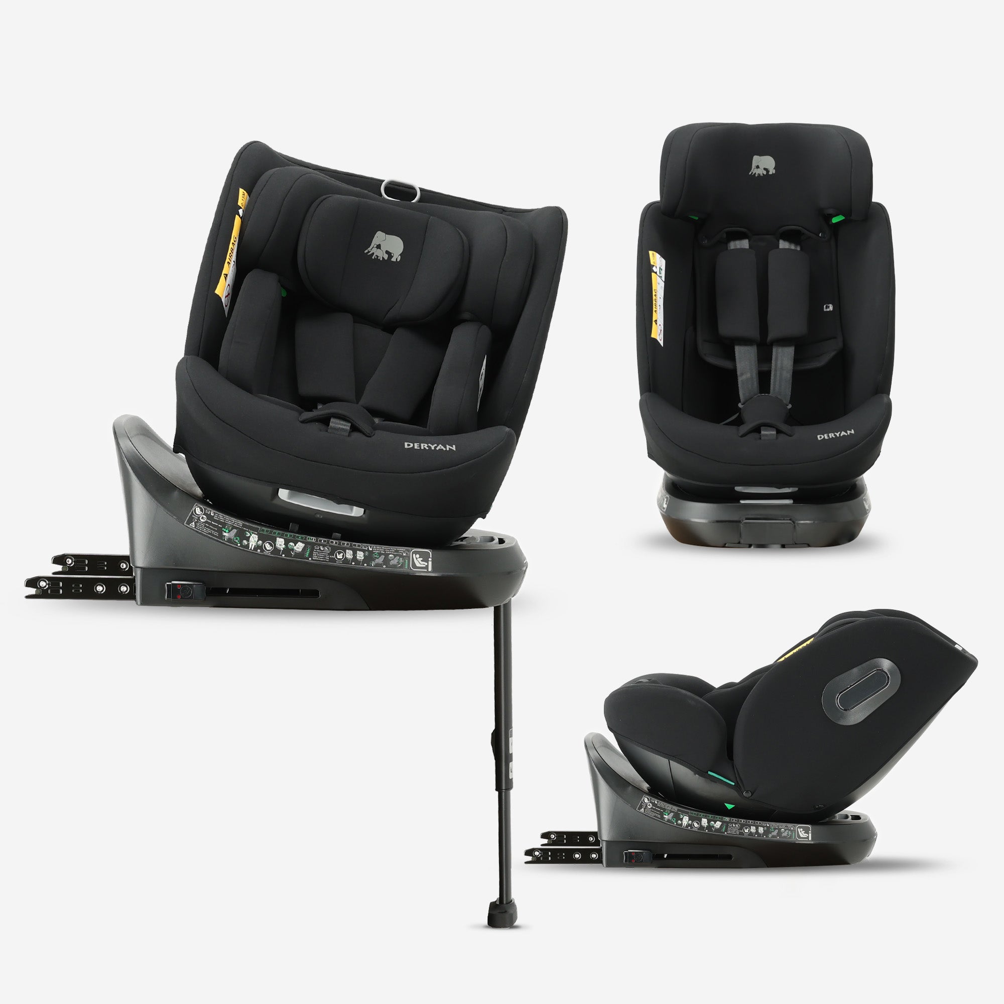 Carly Luxe i-Size Autostoel - 0-36kg - Isofix + steunpoot - 360 draaibaar