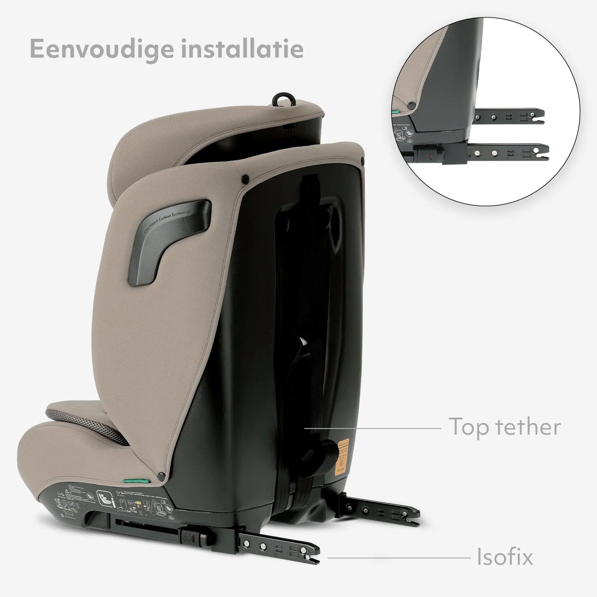 Carter Luxe i-Size/Isofix Car Seat 76–150 cm – 9–36 kg – Truffle Sand