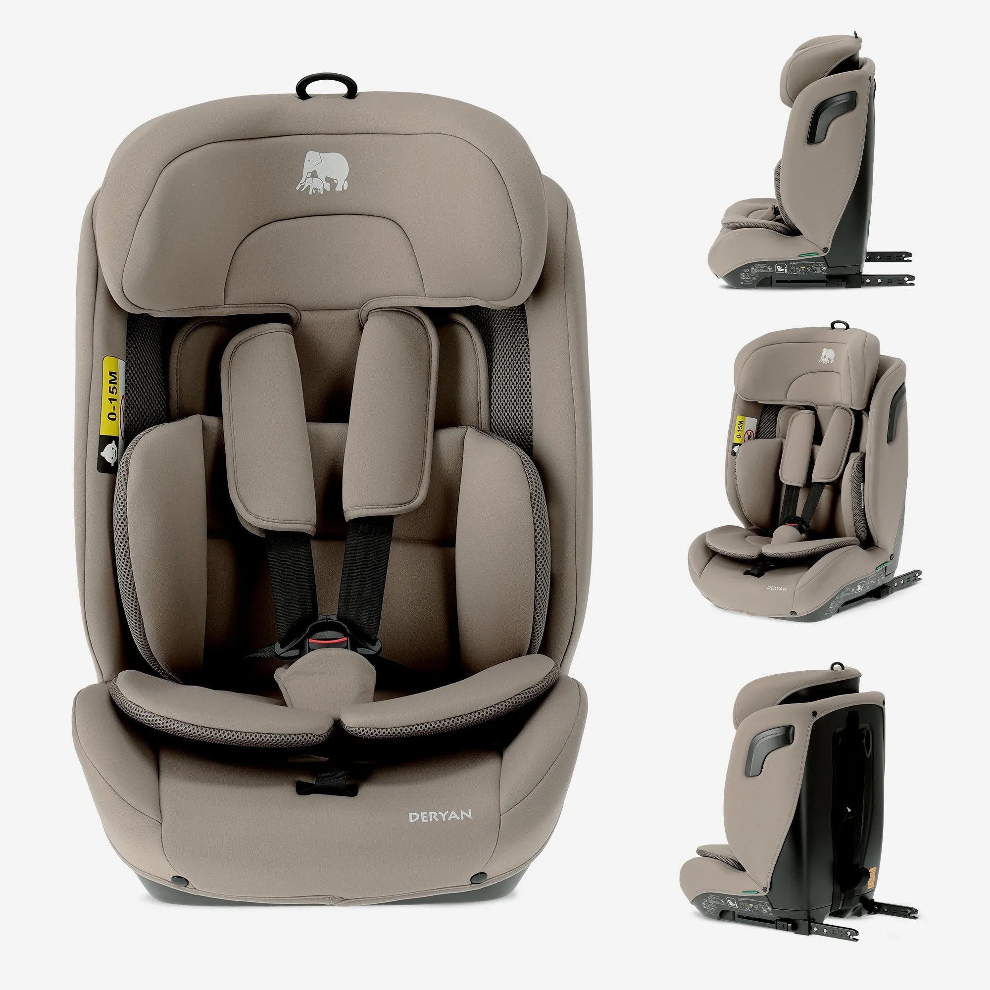 Carter Luxe i-Size/isofix Autostoel 76-150 cm - 9-36 kg - Truffle Sand