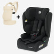 Carter Basic i-Size Autositz mit verstellbarer Passform und Amora ergonomischer Tragehilfe in Creme