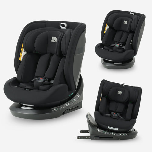 Cassie Luxe I-size autostol – Gruppe 0-1-2-3 – Isofix – 360° drejelig – Sort