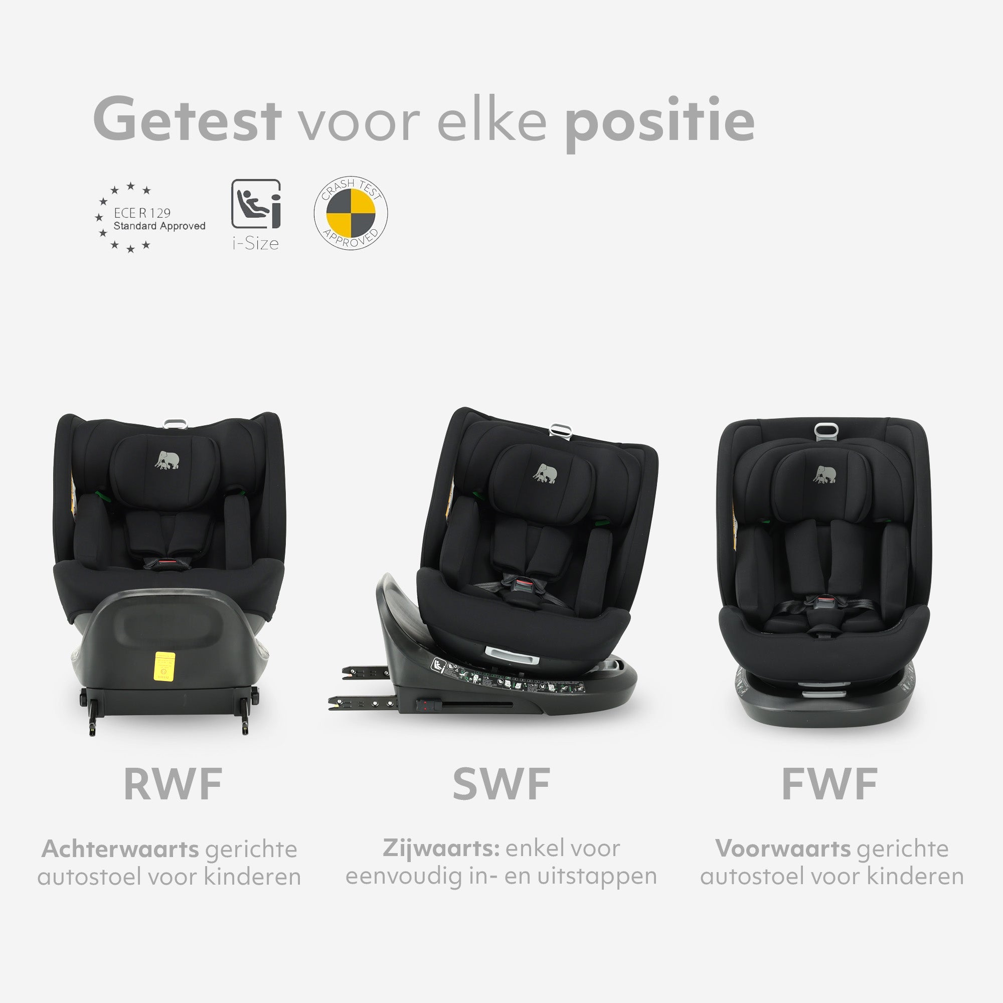 Cassie Luxe I-size Autostoel - Groep 0-1-2-3 - Isofix - Draaibaar 360°