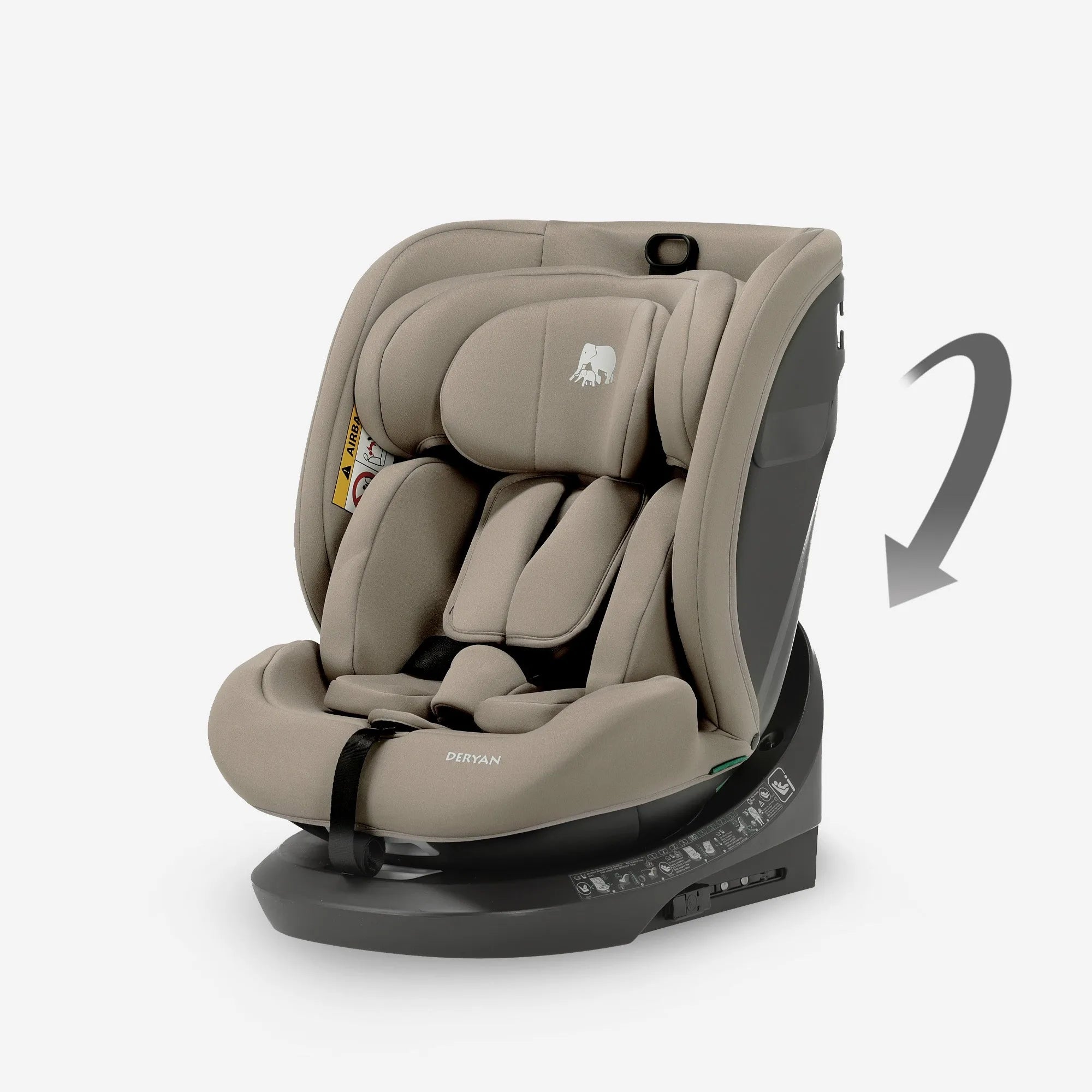 Cassie Luxe i-Size/Isofix 360° Car Seat 40–150 cm – 0–36 kg – Truffle Sand