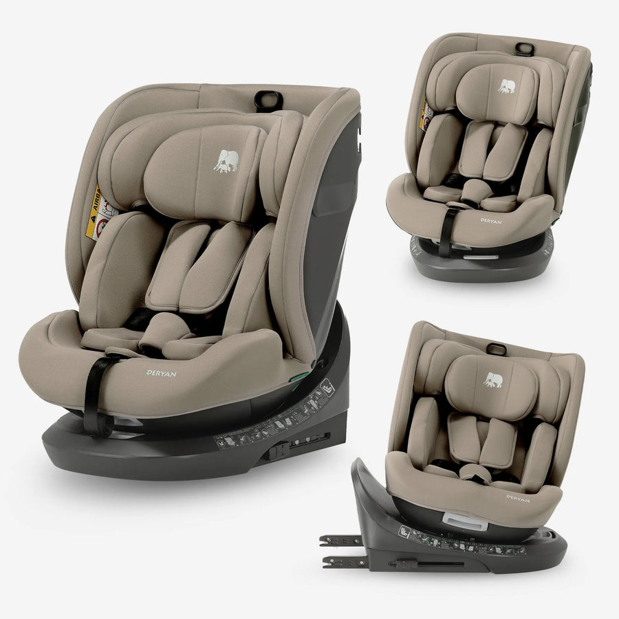 Cassie Luxe i-Size/Isofix 360°-autostol 40–150 cm – 0–36 kg – Truffle Nougat