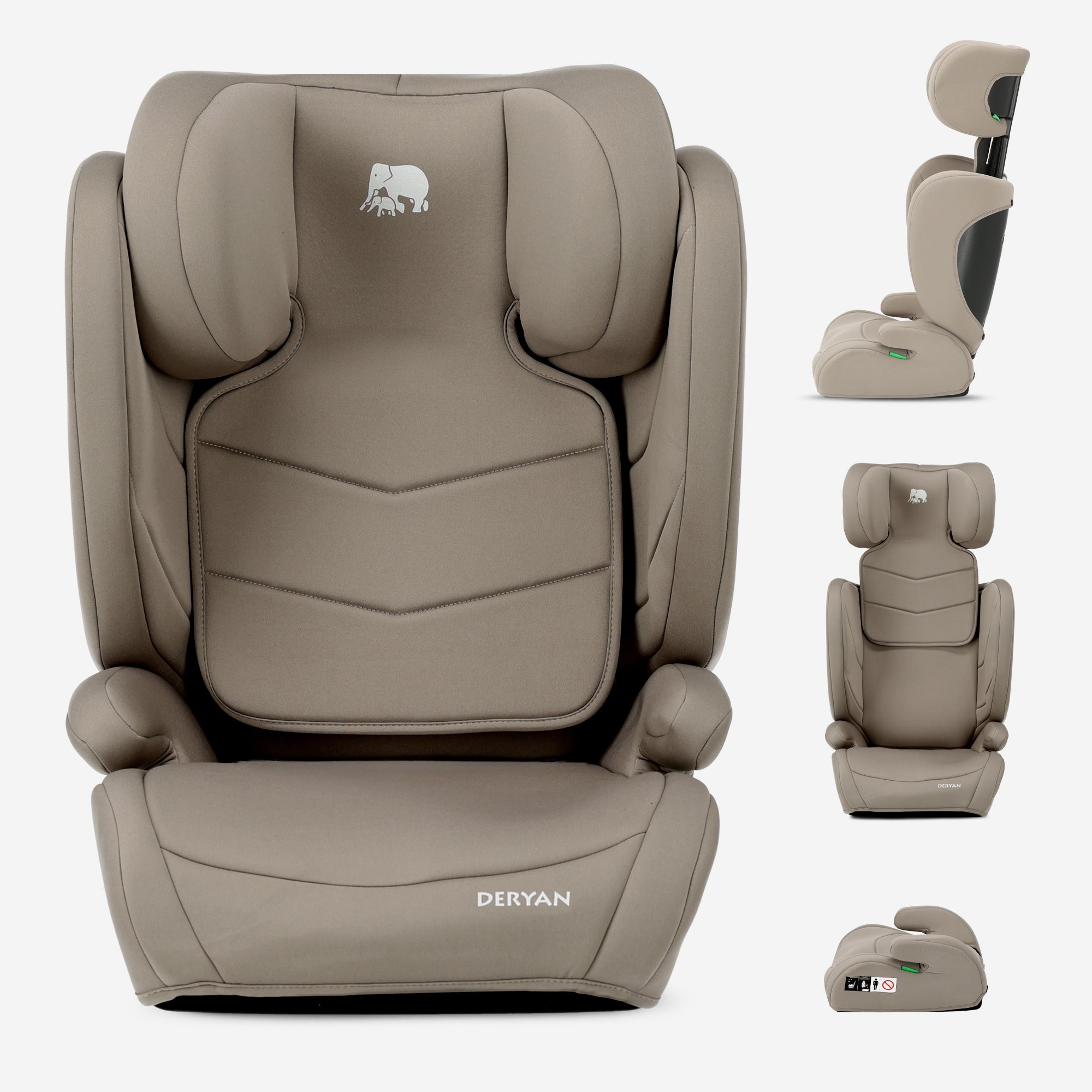Charlie Basic i-Size-autostol – Fra 3,5 år til ca. 12 år – gruppe 2/3 – 100–150 cm – Truffle Sand