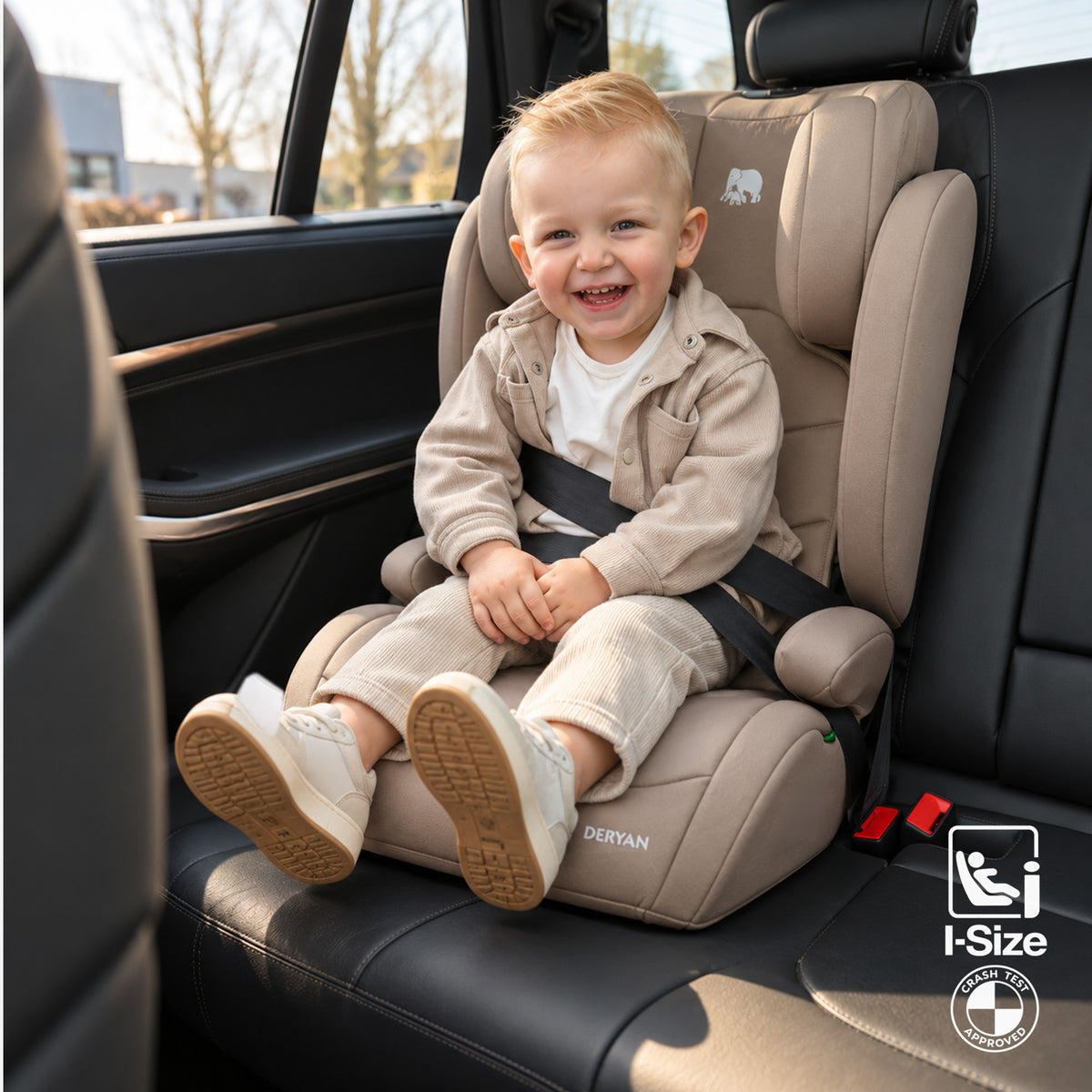 Charlie Basic i-Size Car Seat 100–150 cm - Truffle Nougat