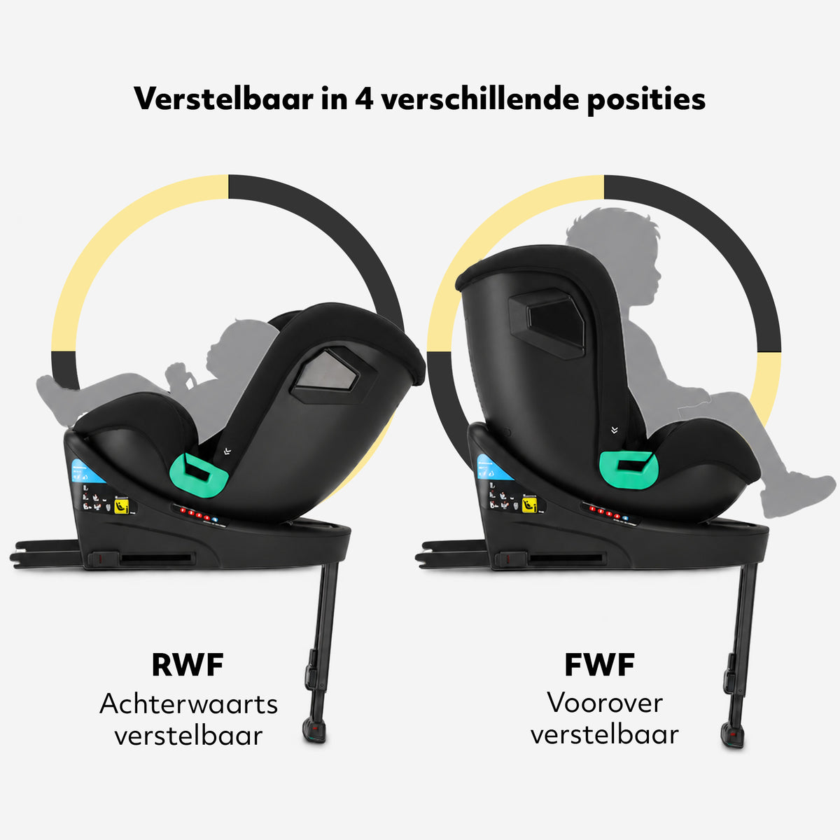 Chase Luxe i-Size bilsete 0-36 kg Isofix 360° - svart