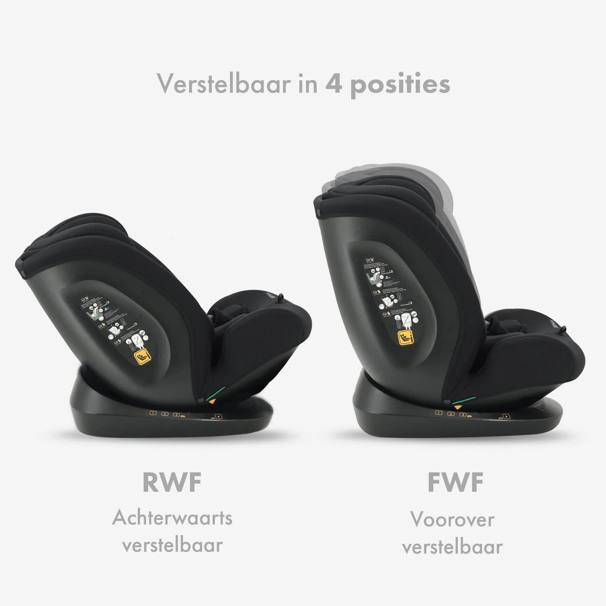 Clyde I-Size Car Seat - Suitable from 40 to 150 cm - Group 0/1/2/3 - Attaches with belt