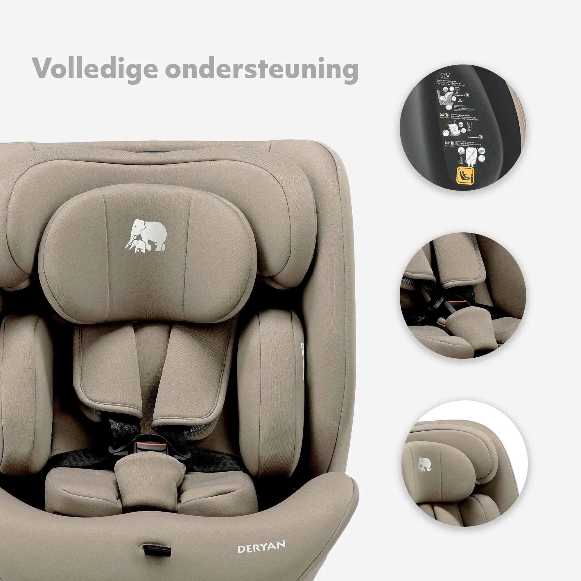 Clyde I-Size-Autokindersitz – 40 bis 150 cm – Truffle Sand