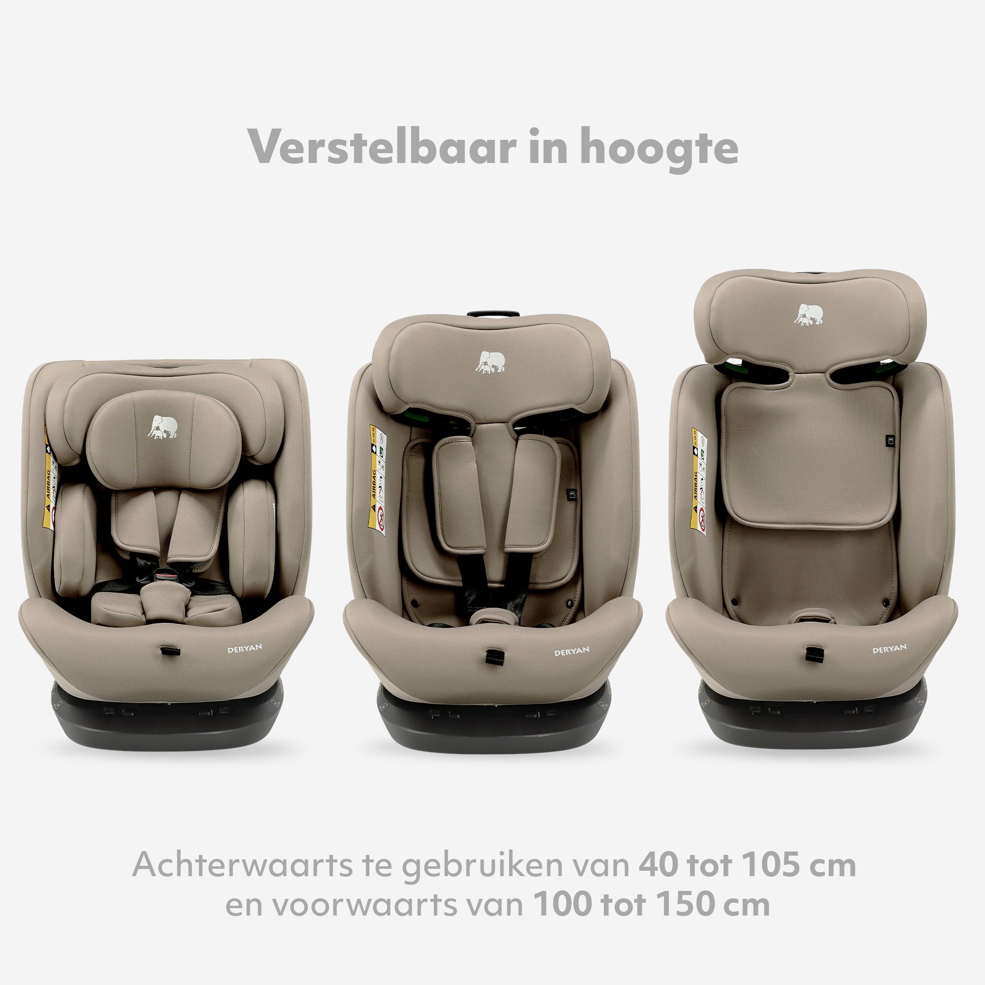 Clyde I-Size Car Seat - 40 to 150 cm - Truffle Sand