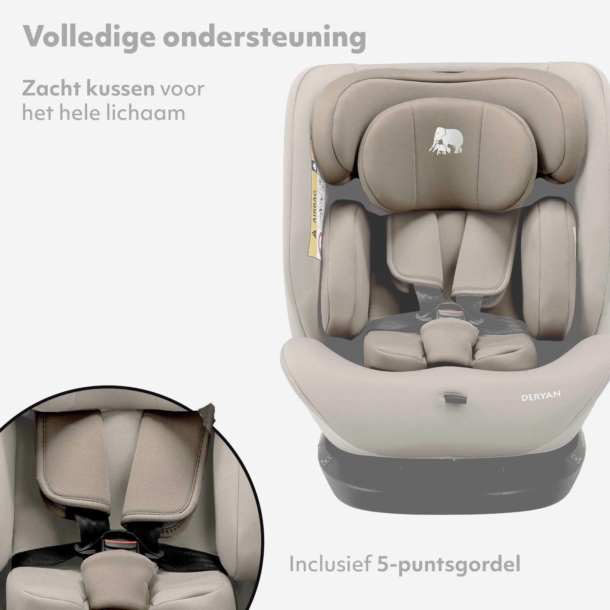 Clyde I-Size Car Seat - 40 to 150 cm - Truffle Sand