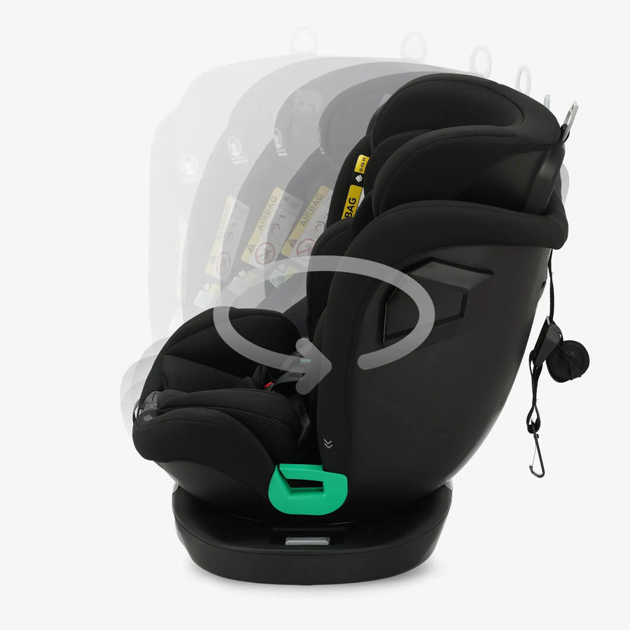 Fotelik samochodowy Colin Luxe I-size – Grupa 0-1-2-3 – Isofix – Obrotowy o 360° – Czarny