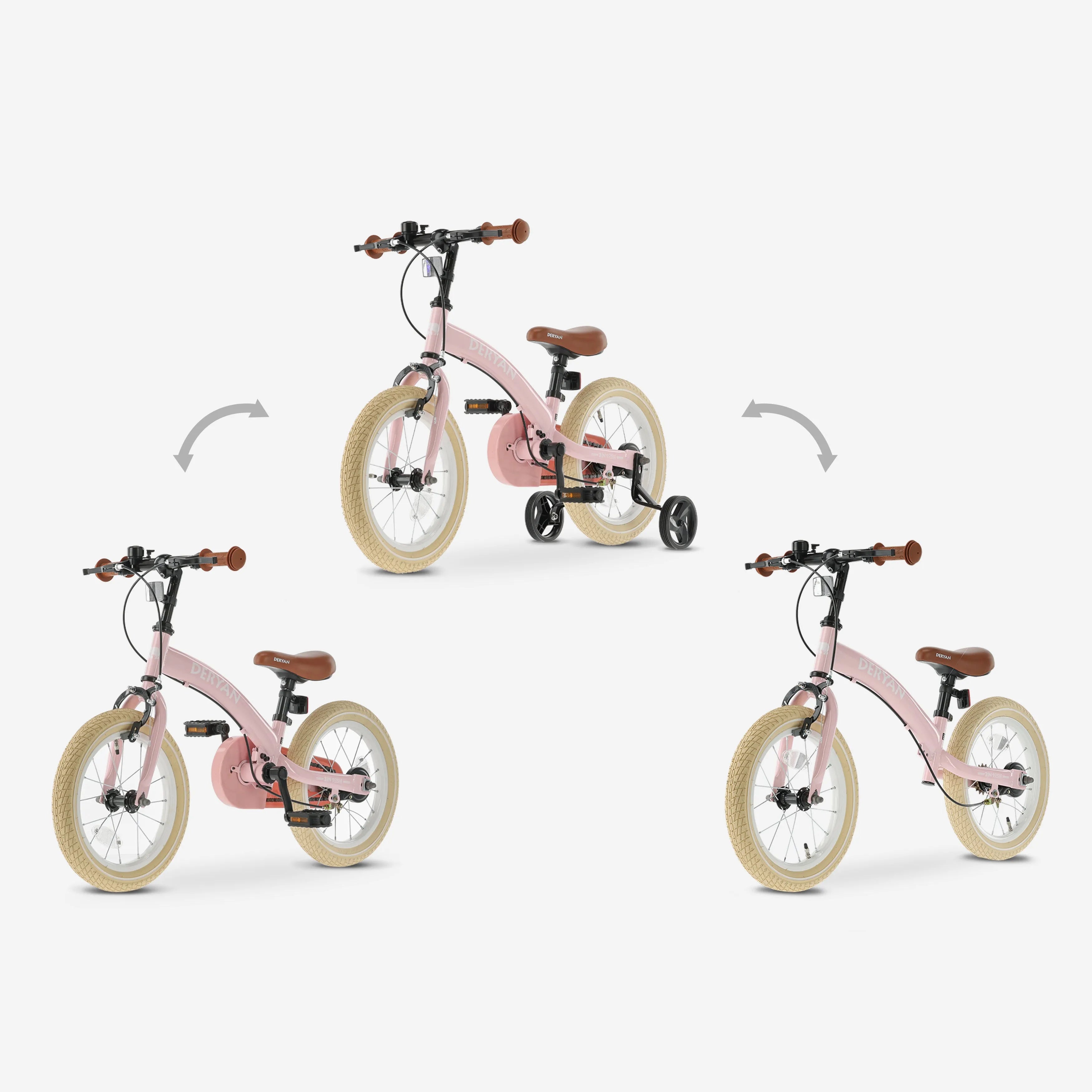 Bicicletta Per Bambini 14 Pollici Con Ruote Allenamento – 2-5 Anni – Per Bambini E Ragazze – H