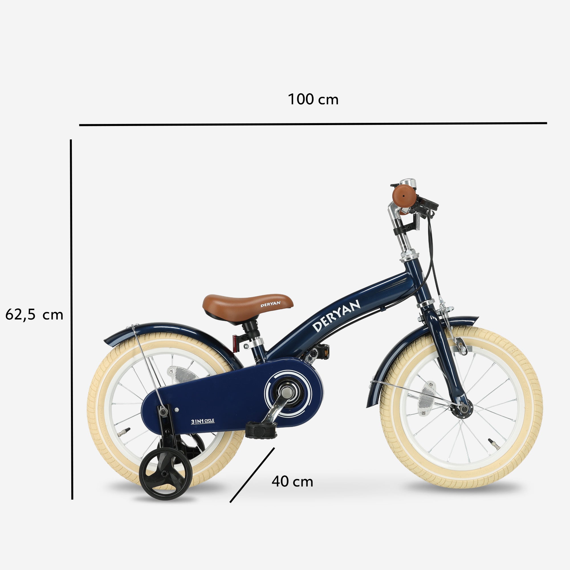 Bici Senza Pedali Bikestar Per Bambini 2-3 Anni – 10 Pollici, Leggera, Blu Scuro