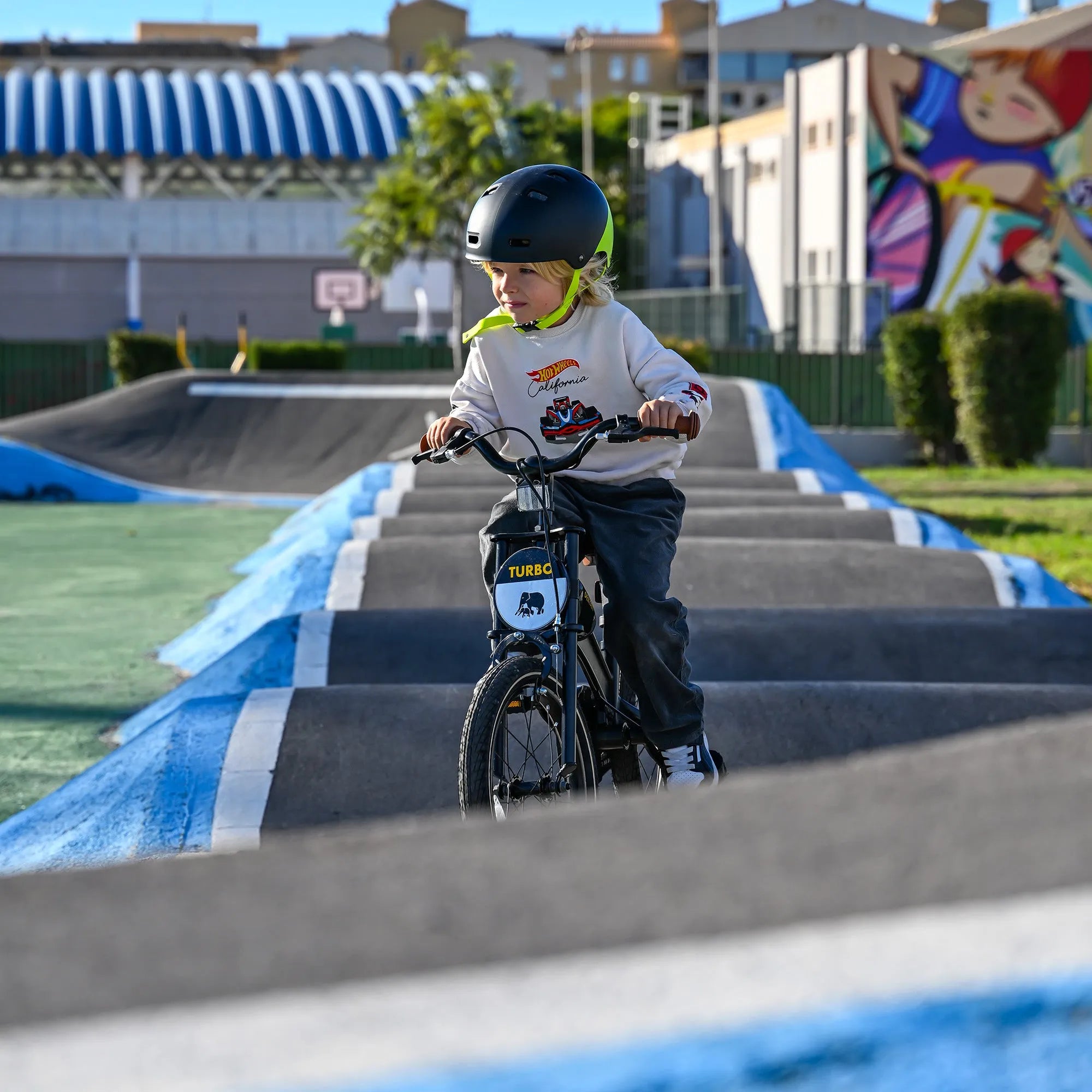 bike track kinderfahrrad Turbo 3-in-1 Kinderfahrrad 16 Zoll Verstellbarer Rahmen