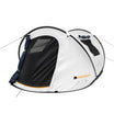 Pop Up Tent Dome cream kupoltält med 2000 mm vattenpelare kompakt hopvikt redo för camping och festivaler