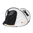 Pop Up Tent Dome cream dome tent with 2000 mm water column compactly folded ready for camping and festivals