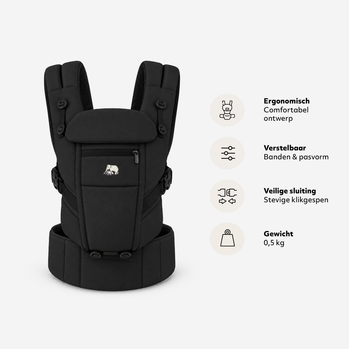 Baby Carrier 4-in-1 - Black