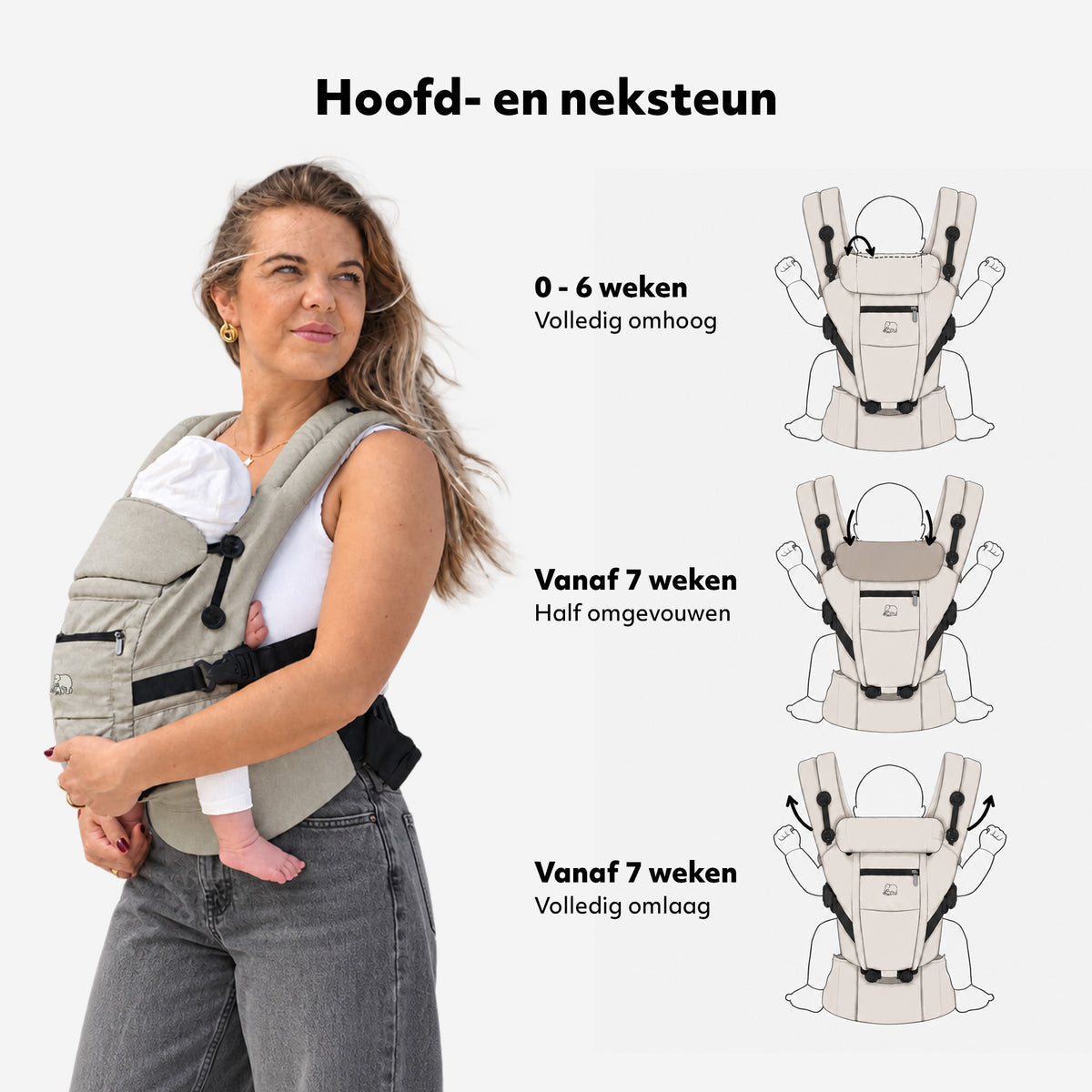 Baby Carrier 4-in-1 - Cream