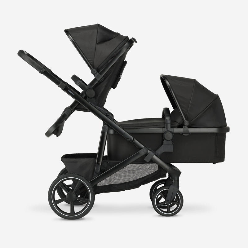 Evy² Duo Kinderwagen Schwarz 2-in-1