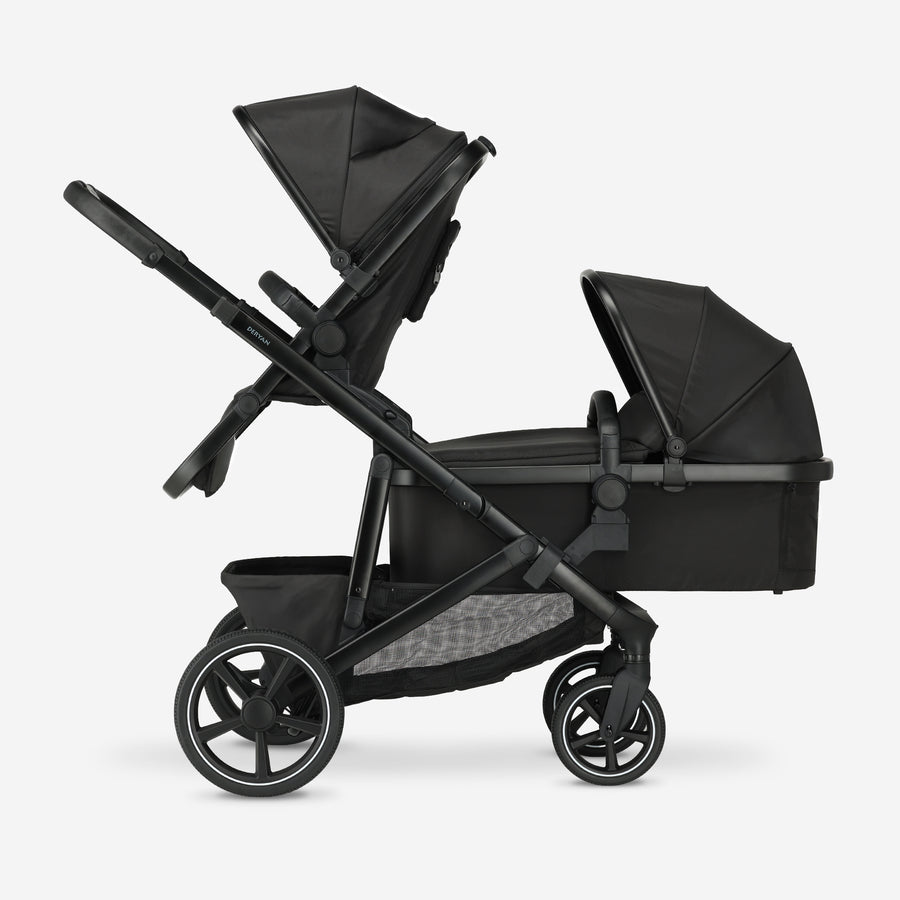 Evy² Duo Stroller, Black, 2-in-1