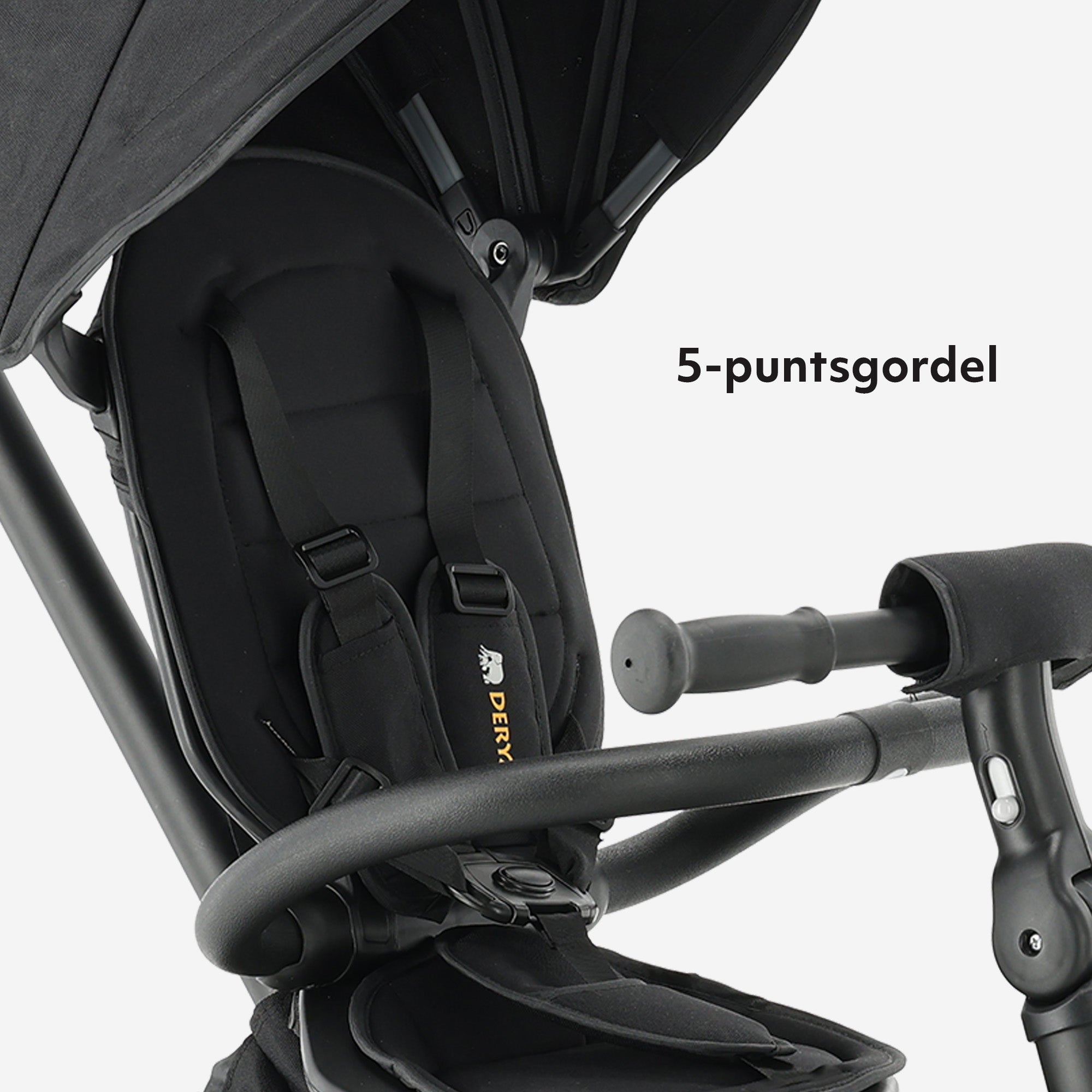 Explorer Luxe Tricycle with push bar - Foldable with basket black