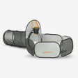 Baloncesto Piscina de bolas Silver 3 en 1 piscina de bolas plegable compacta con canasta de baloncesto juguete ligero