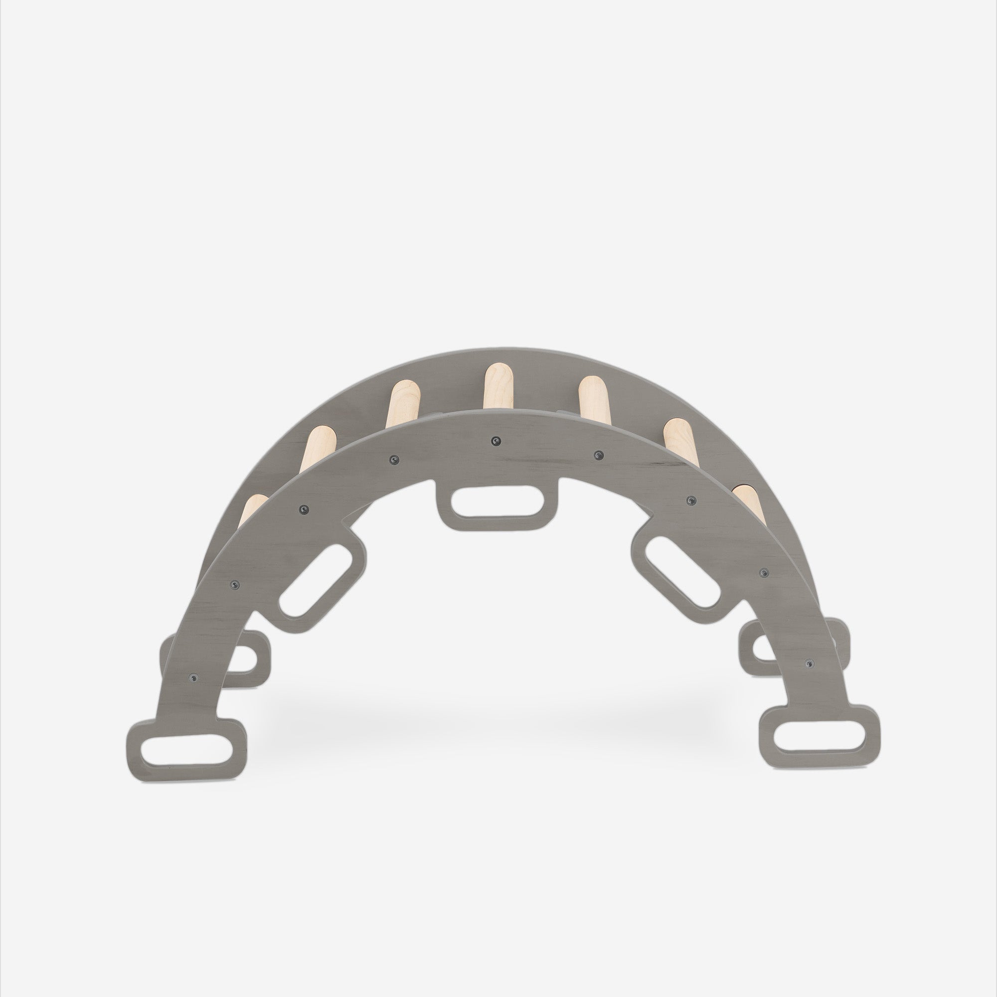 Luxury XXL Climbing Rack - Foldable Triangle + Climbing Arch + Slope with Slide Gray