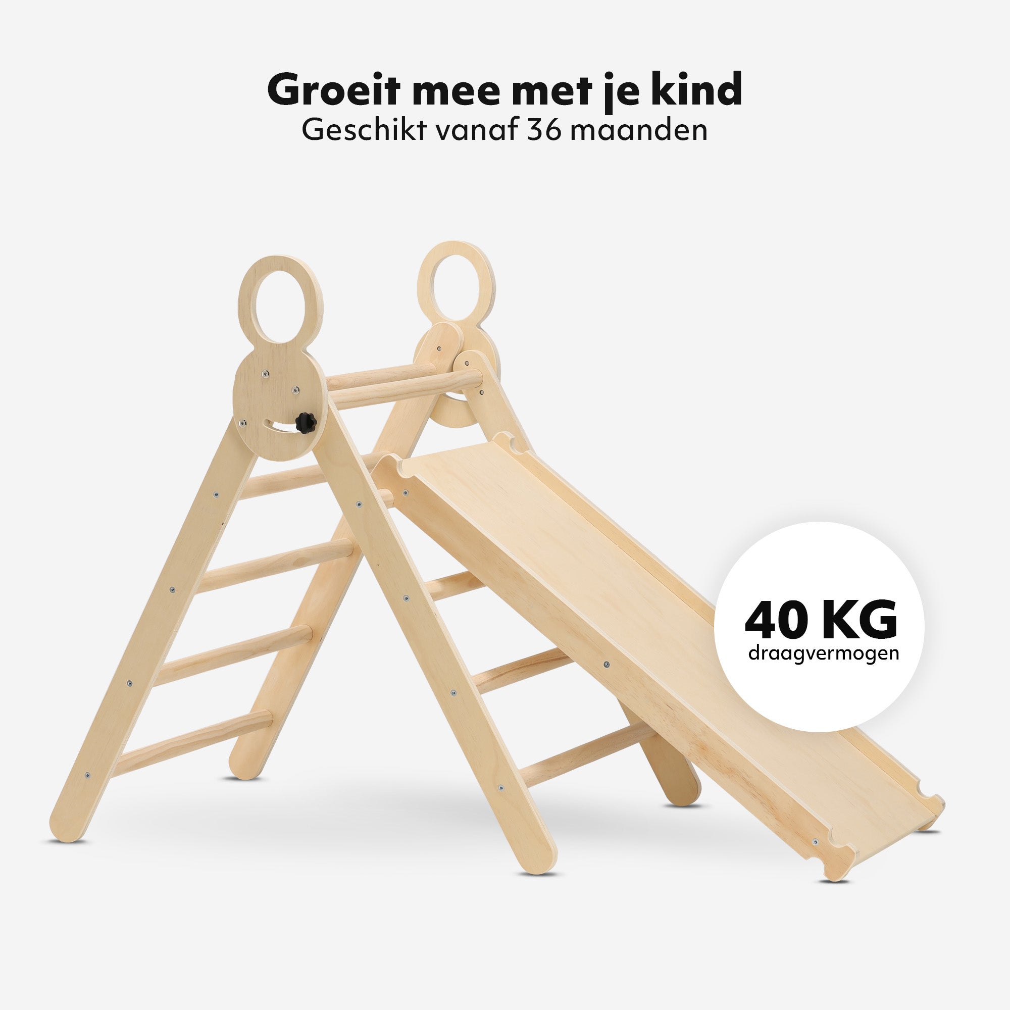 Estructura de escalada XXL de lujo - Triángulo plegable + Arco de escalada + Rampa con tobogán