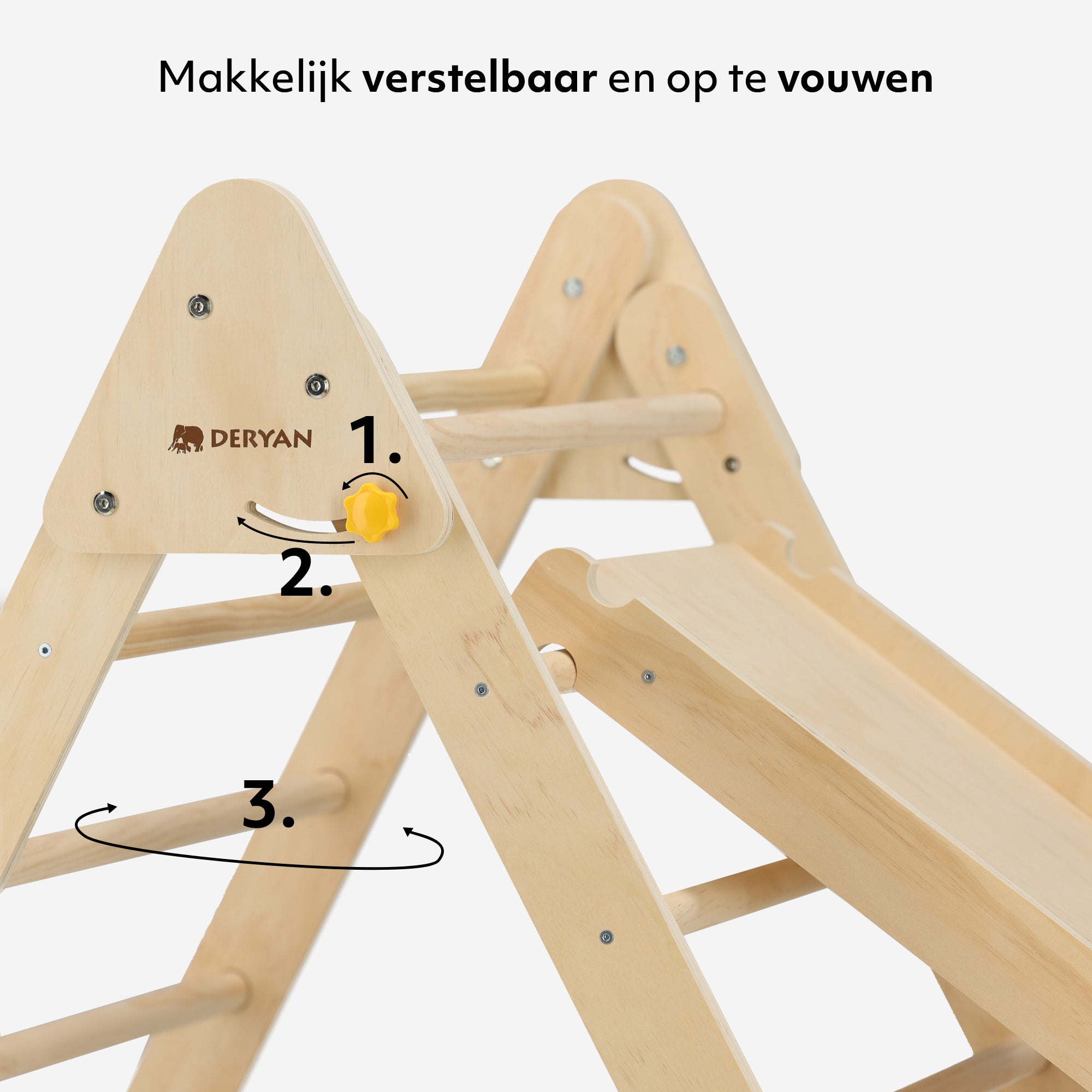 Foldable Climbing Rack Triangle with Slope with Slide