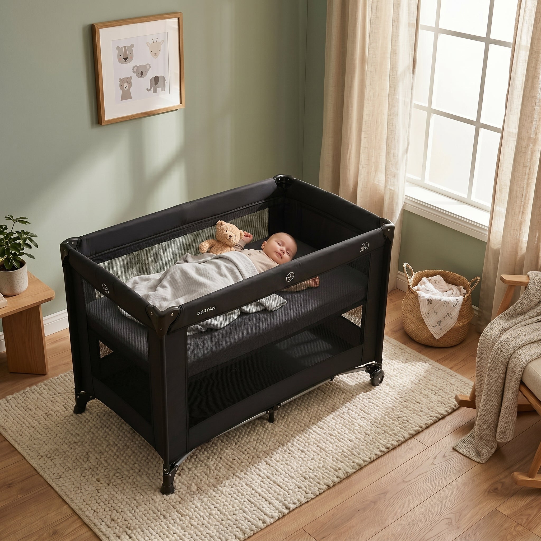 Luxe Campingsäng Svart