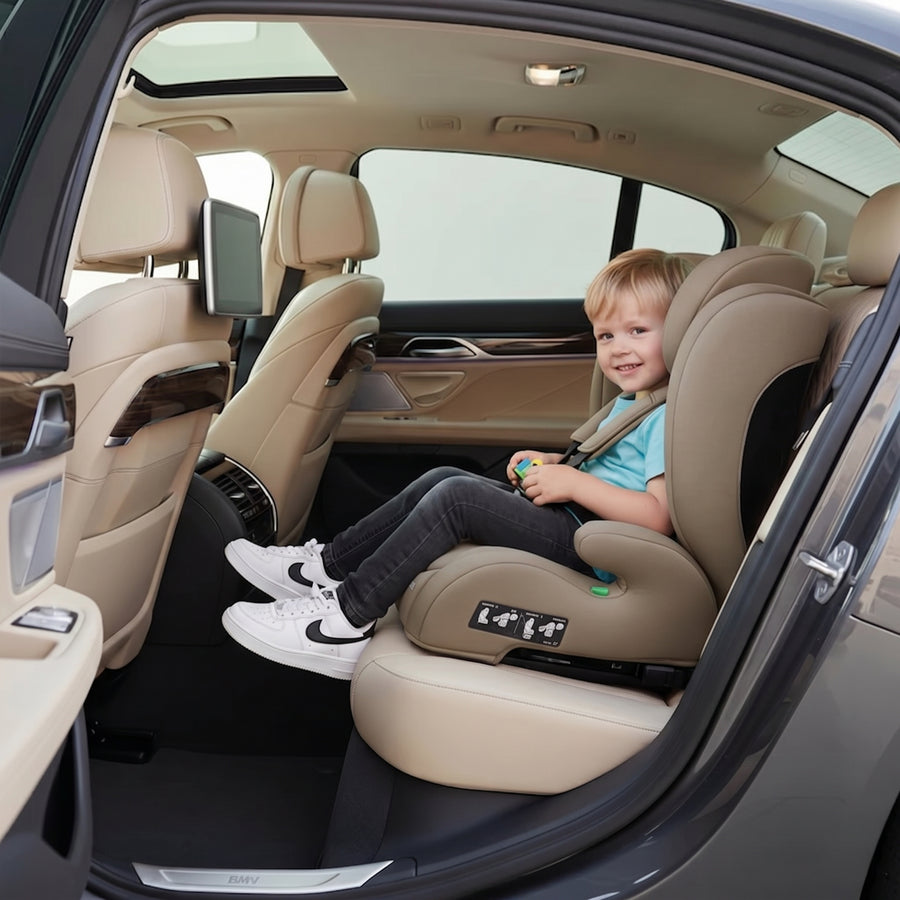Charlie Luxe i-Size/isofix Autostoel Vanaf 3,5 jaar tot ca. 12 jaar - 100-150 cm - Truffle Nougat