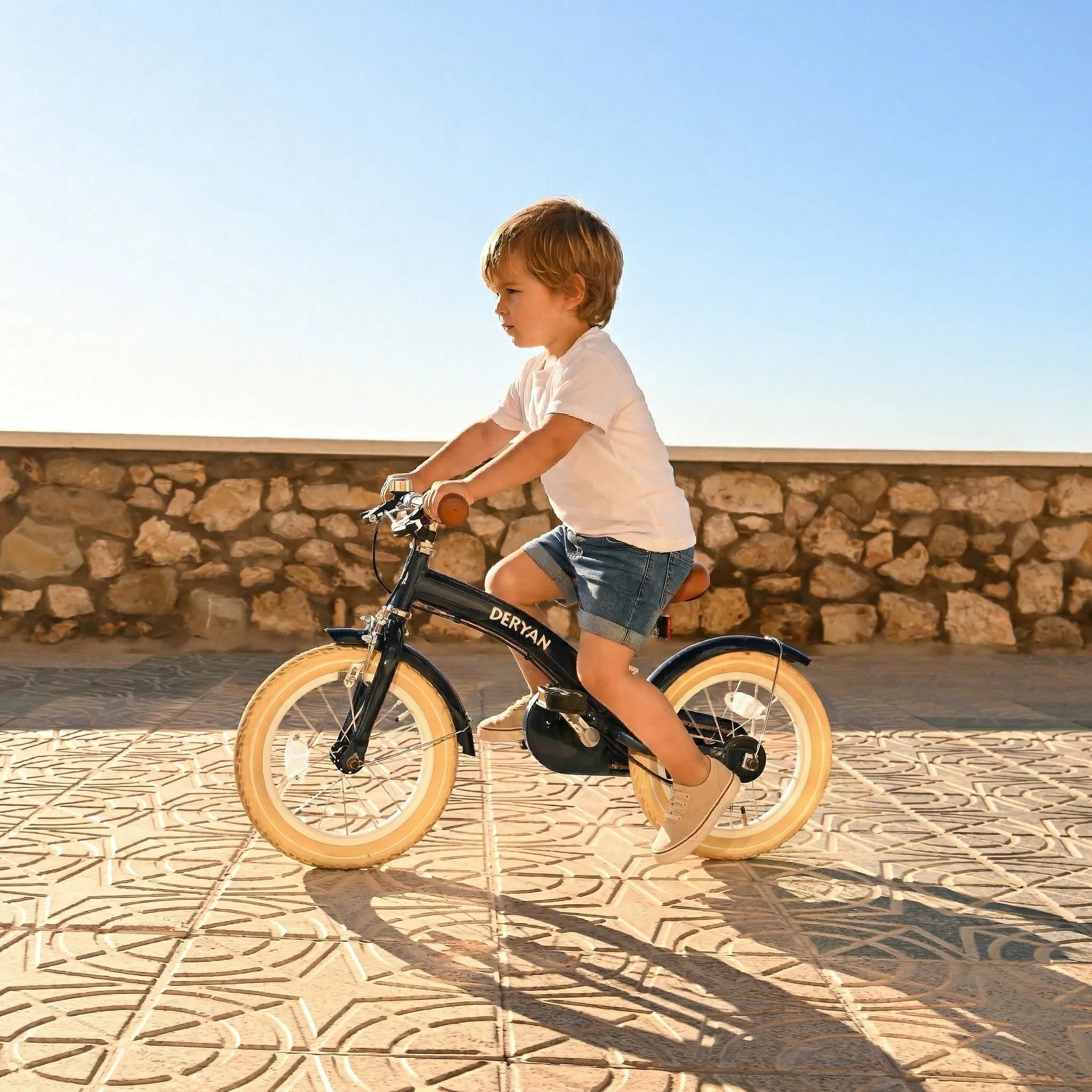 Luxe Kinderfiets 12 inch - 3 in 1 - loopfiets Blauw