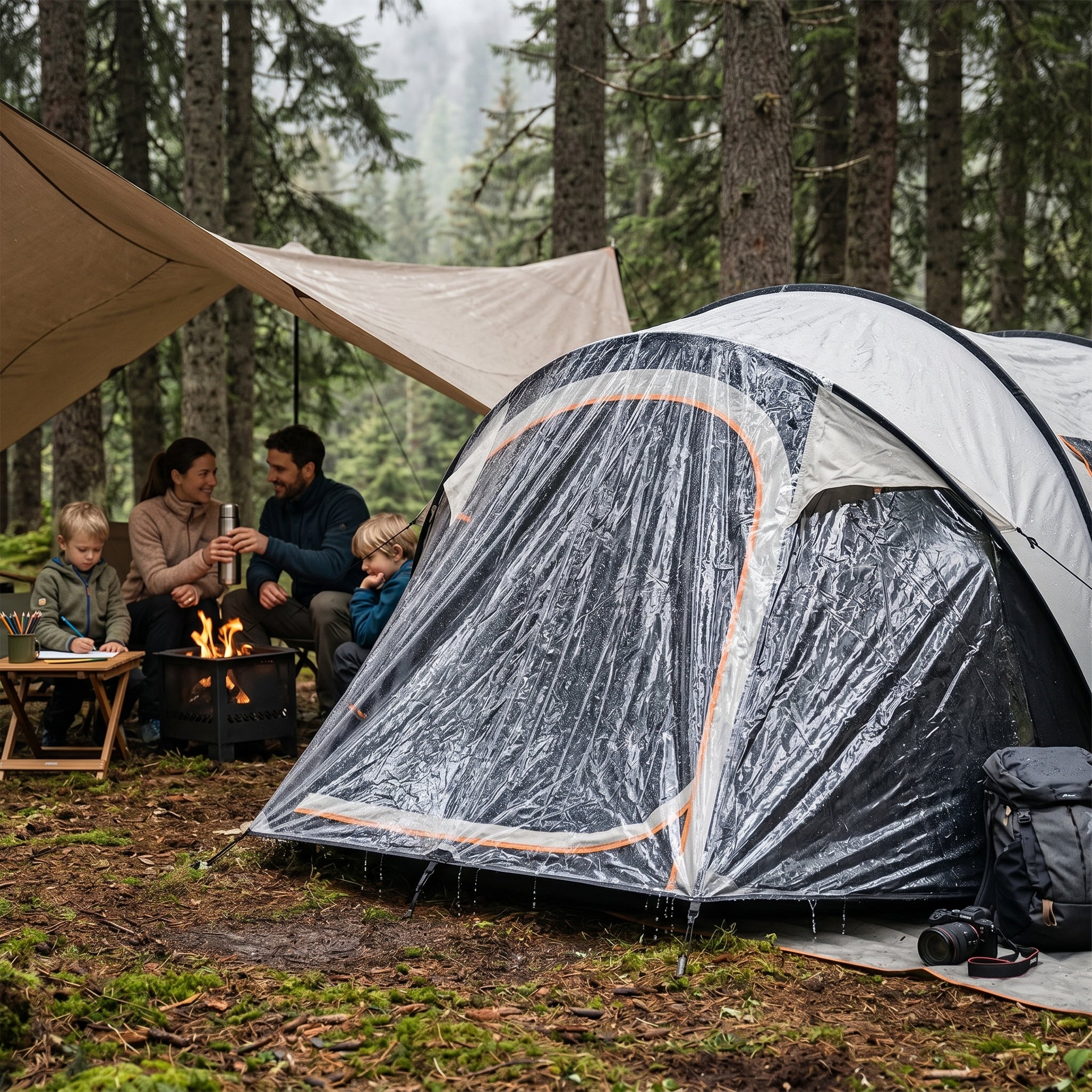 Tente Cover Pop-Up Luxe 4 personnes Imperméable