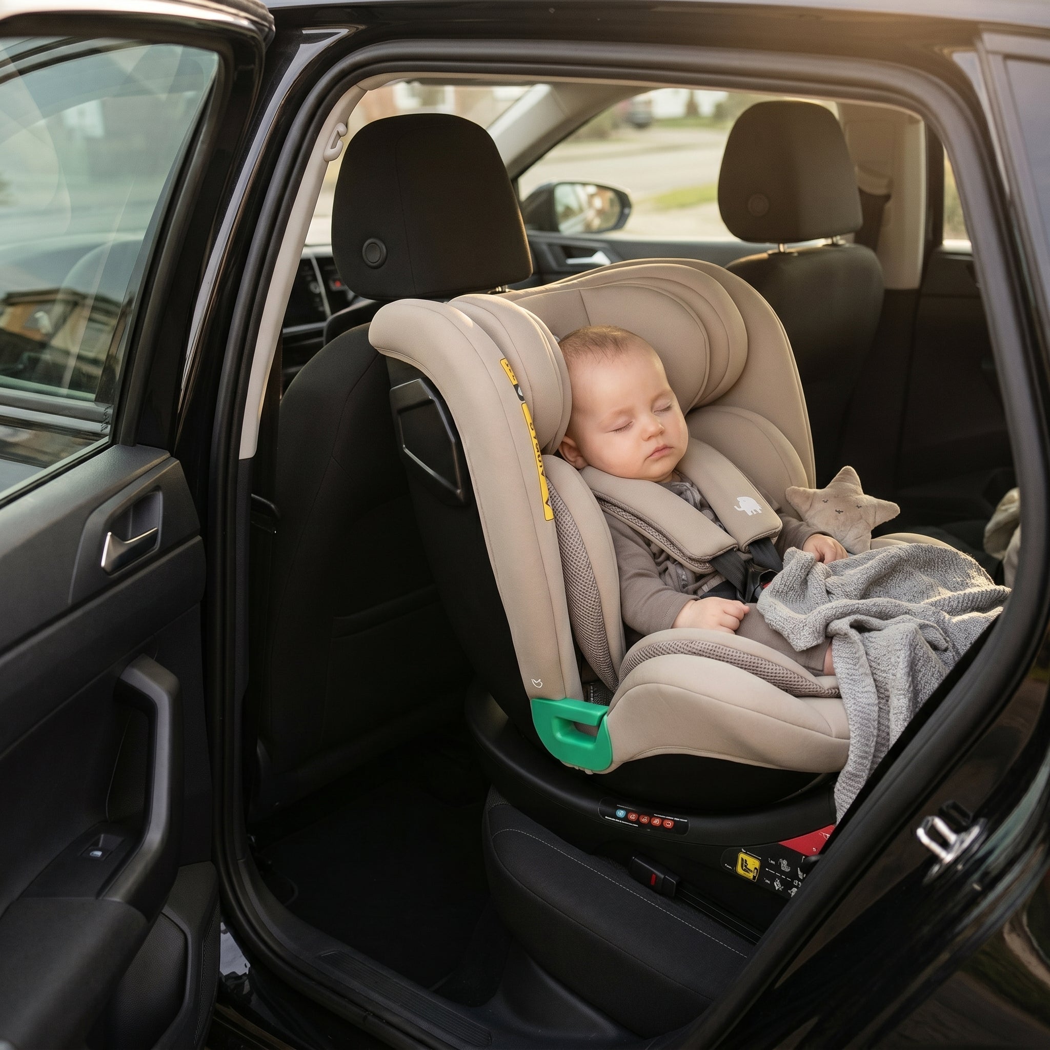 Colin Luxe i-Size/Isofix 360° Car Seat 40–150 cm – 0–36 kg – Truffle Sand